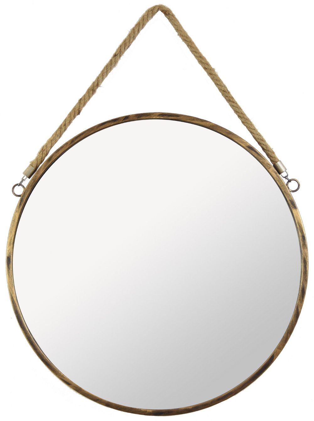 Bronze Metal Round Mirror