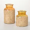 Small Ombre Bamboo-Weave Jar