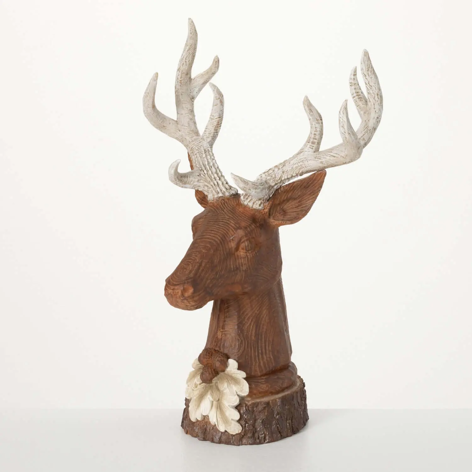 Mahogany Stag Tabletop Bust-1