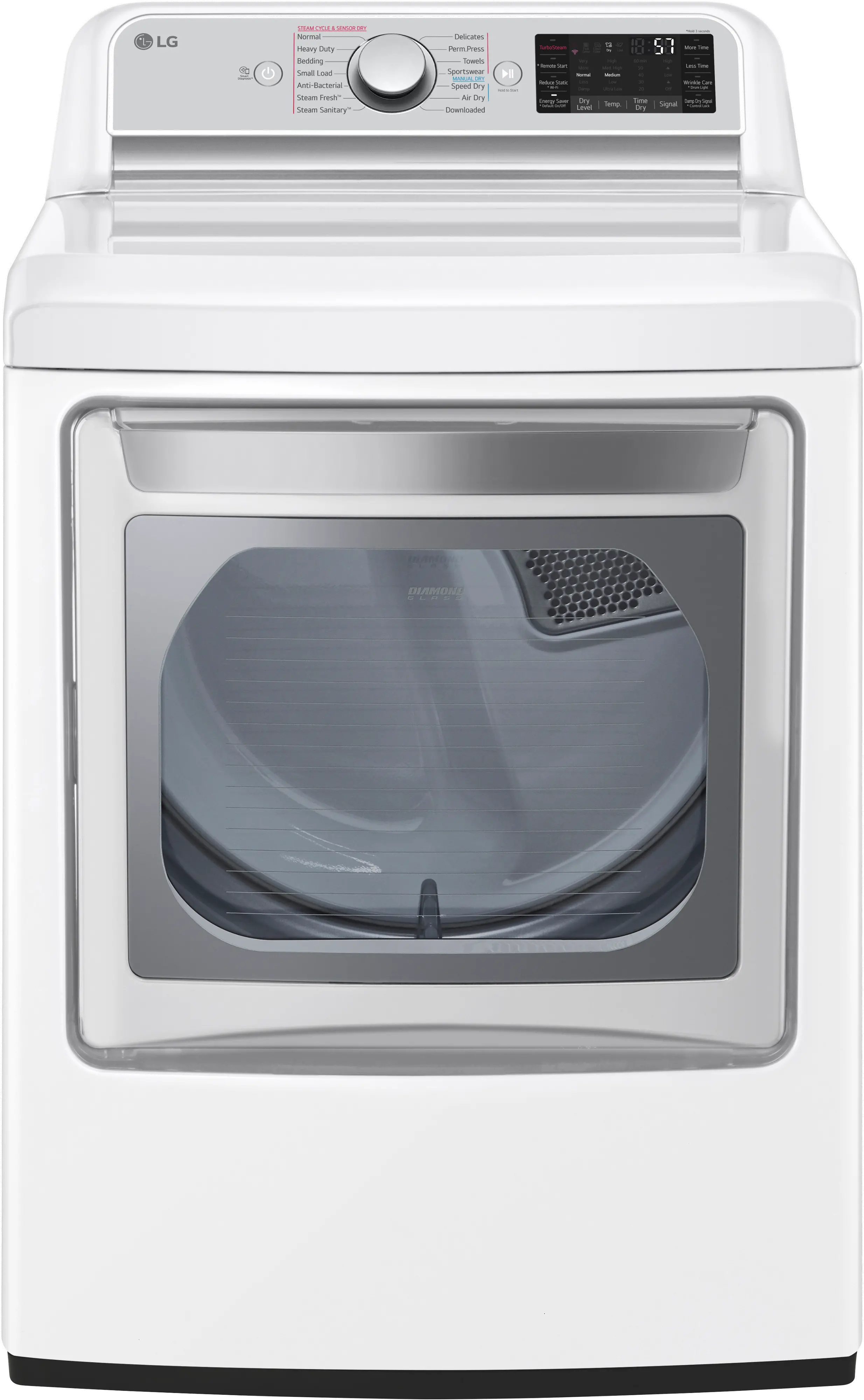 DLEX7900WE LG 7.3 cu ft Electric Dryer - White-1