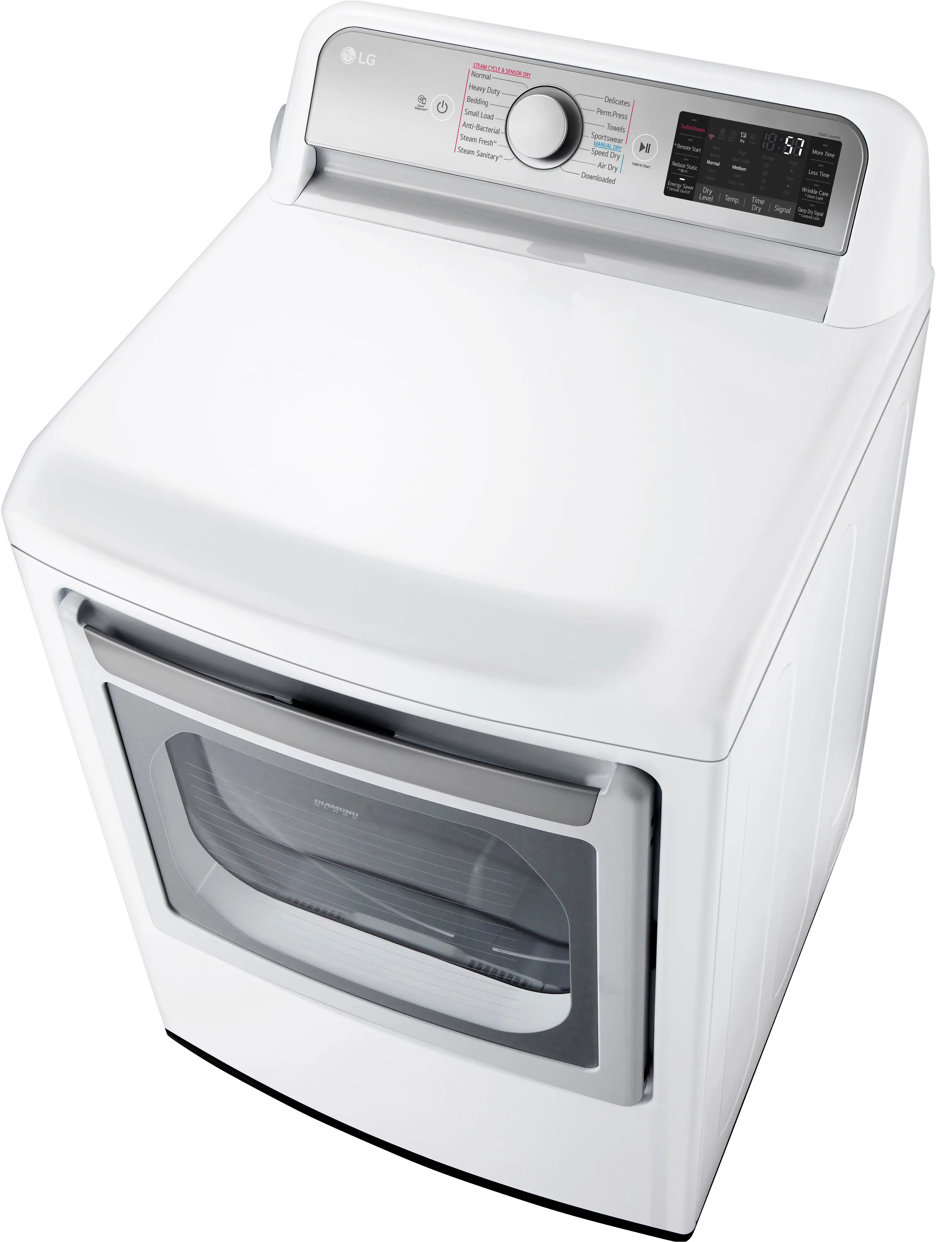 DLEX7900WE LG 7.3 cu ft Electric Dryer - White-4