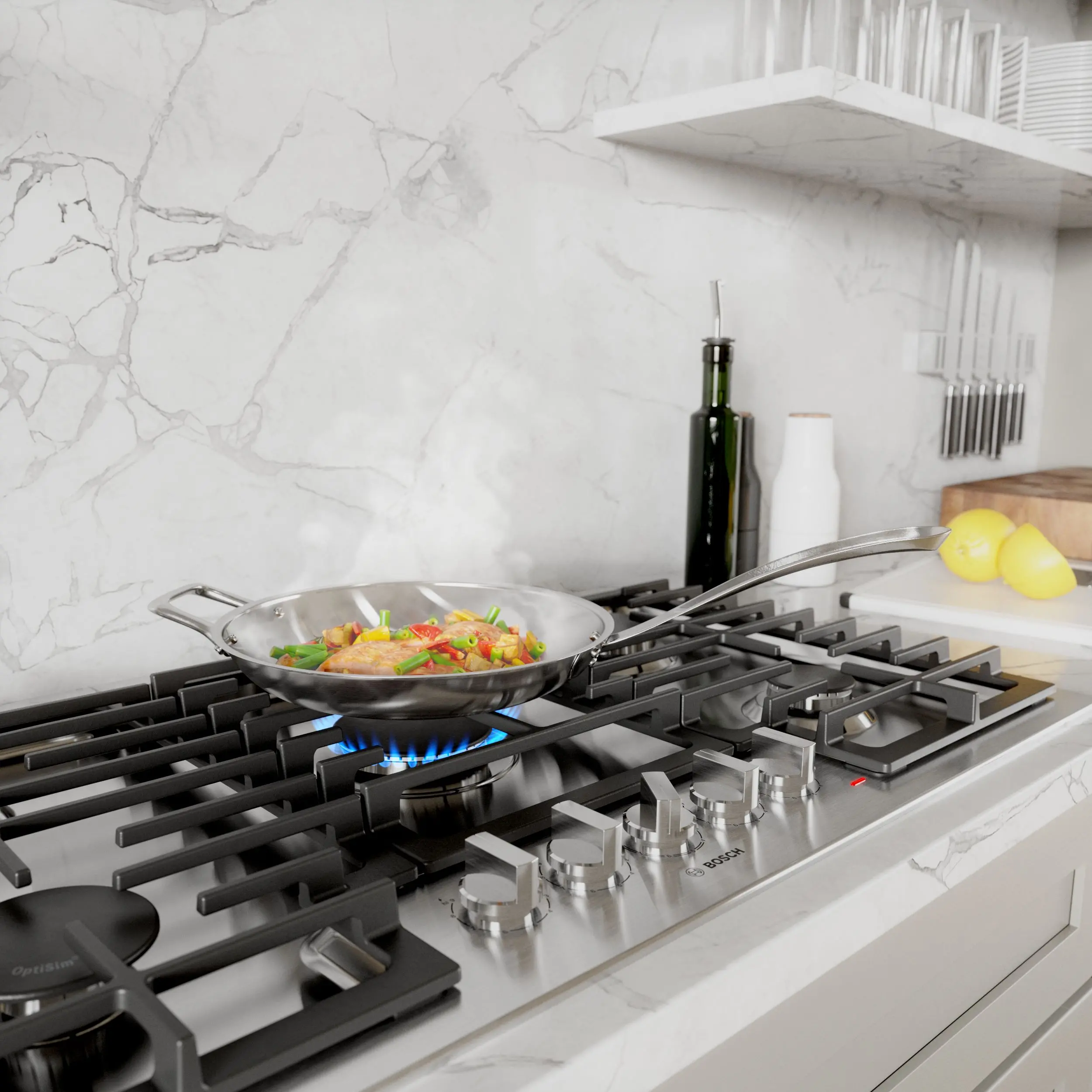NGM5058UC Bosch 500 Series Gas Cooktop - Stainless Steel-2