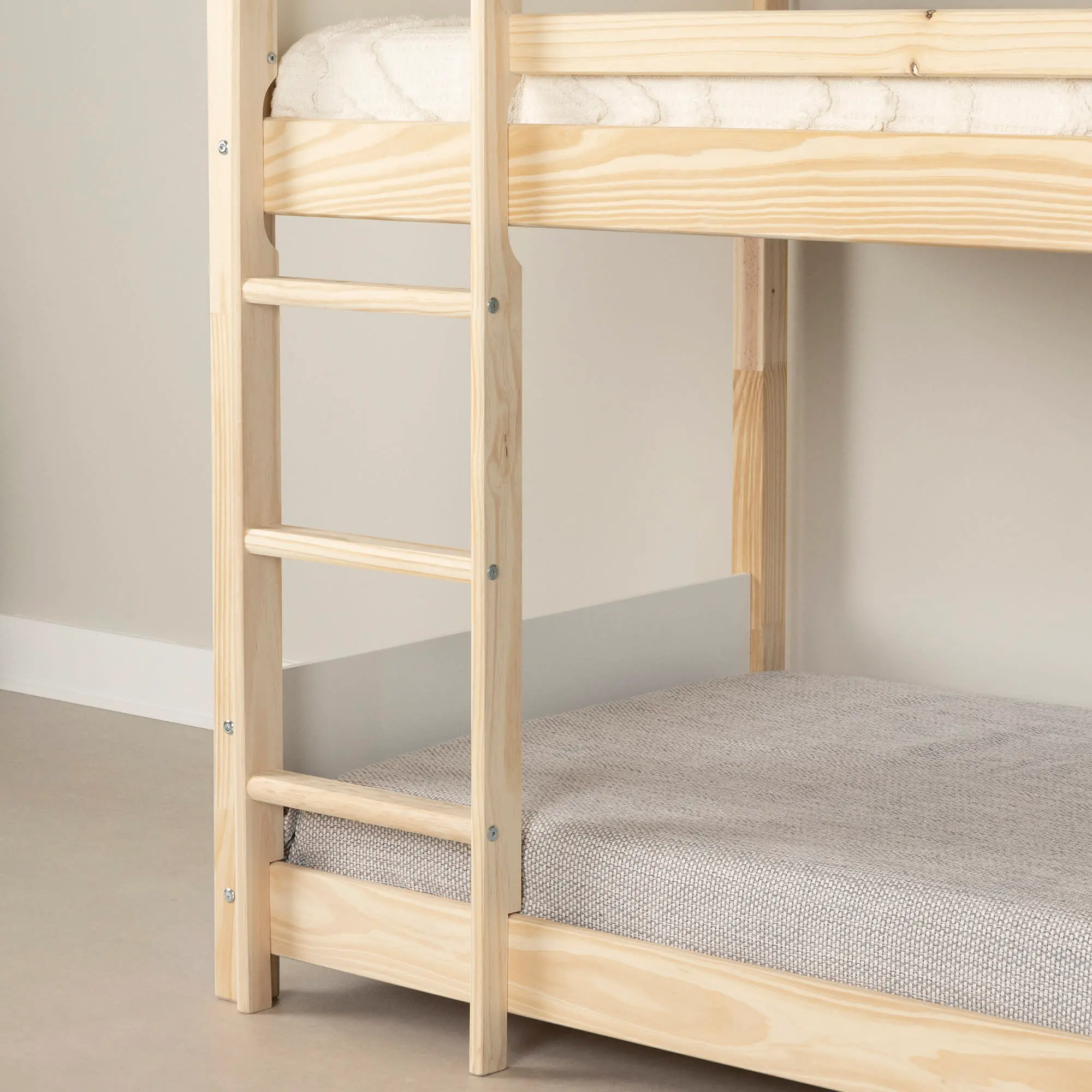 13513 Sweedi Natural Wood Twin House Bunk Beds - South Shore-5