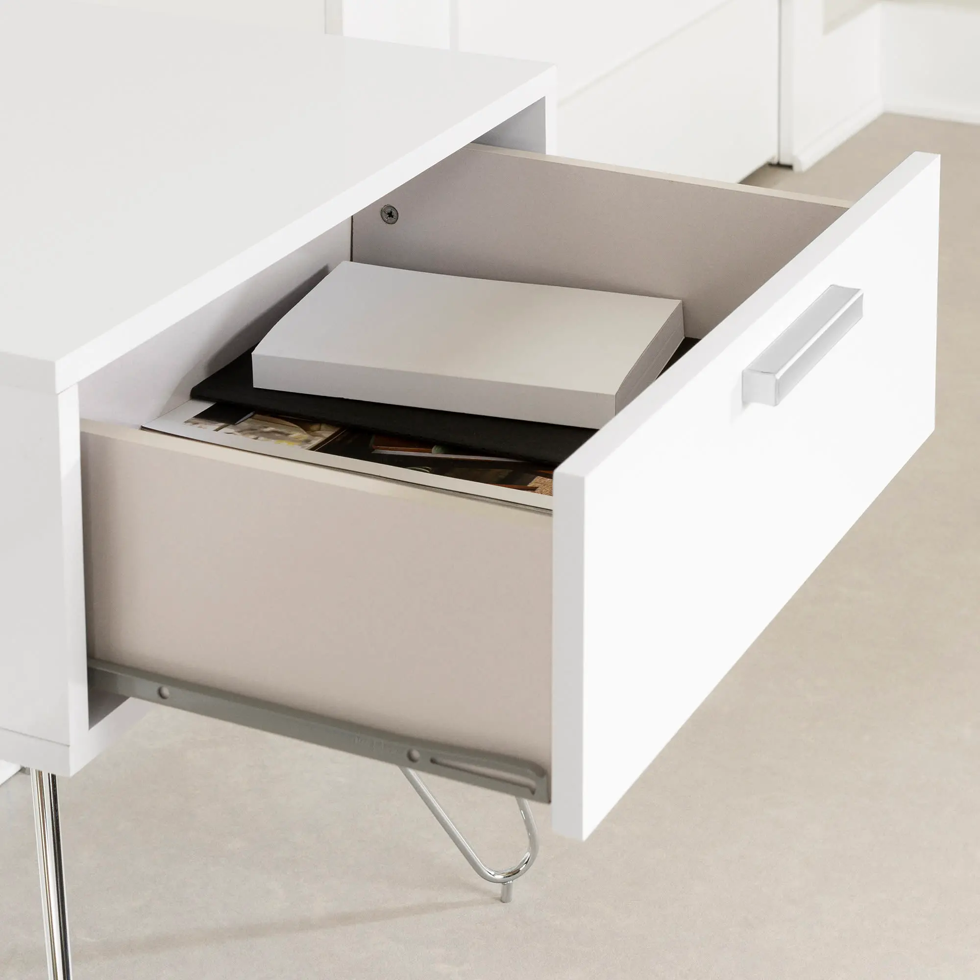 13548 Slendel White Nightstand - South Shore-4