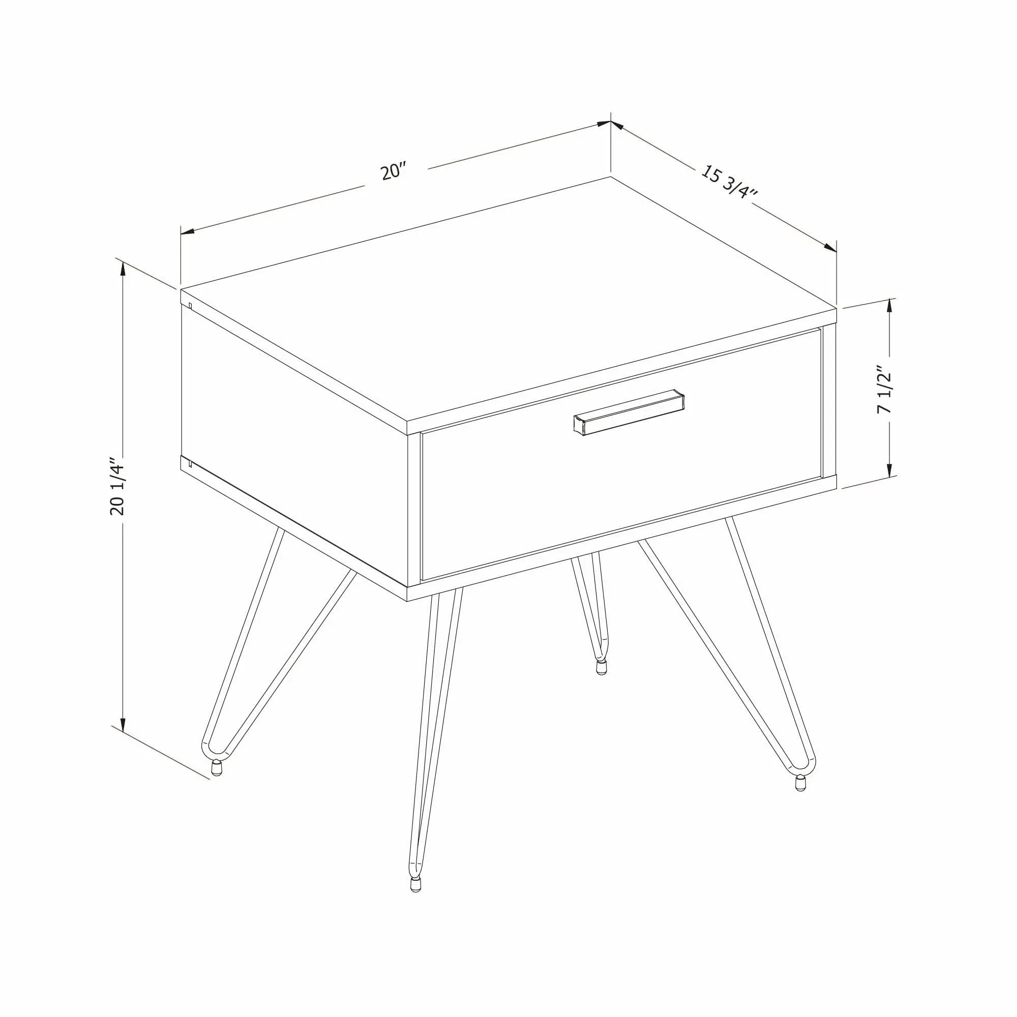 13548 Slendel White Nightstand - South Shore-7