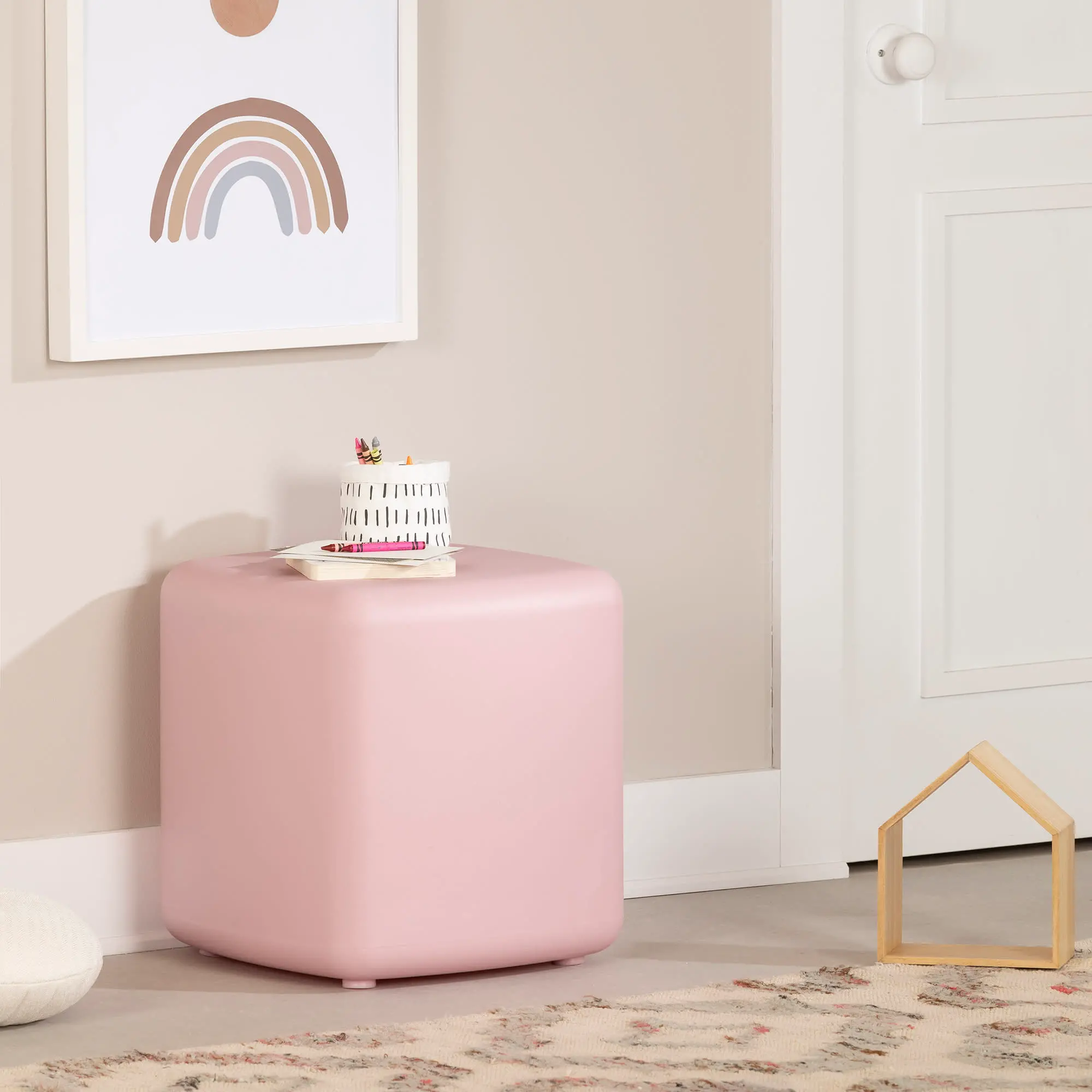 14266 Sweedi Kids Pink Stool - South Shore-1