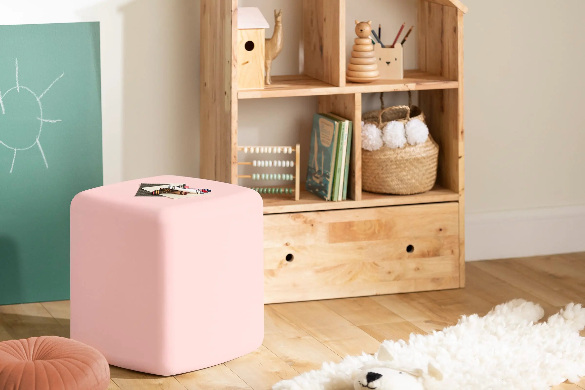 14266 Sweedi Kids Pink Stool - South Shore-2