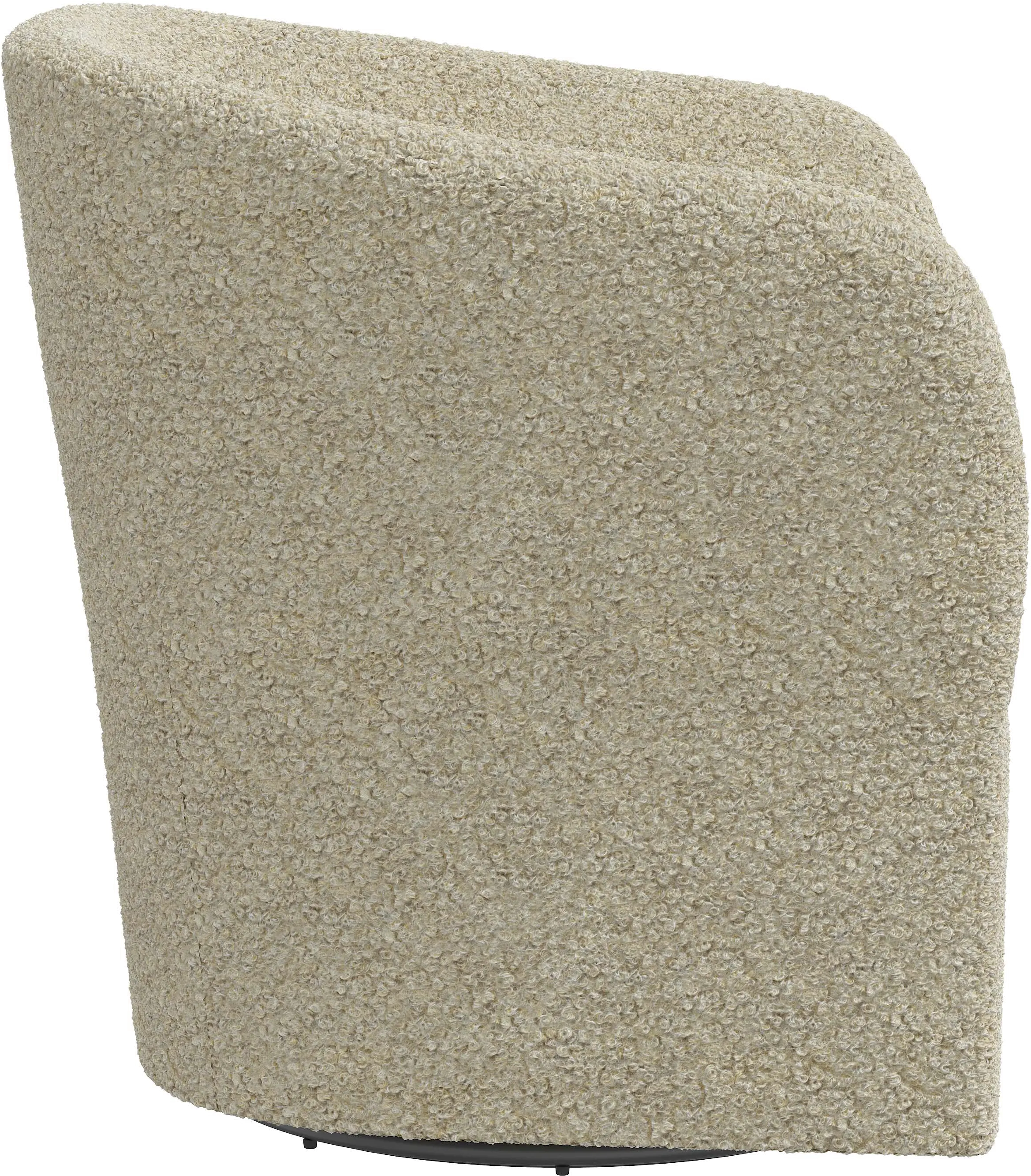 43-10DLYTST Becca Bouclé Beige Swivel Chair - Skyline Furniture-4