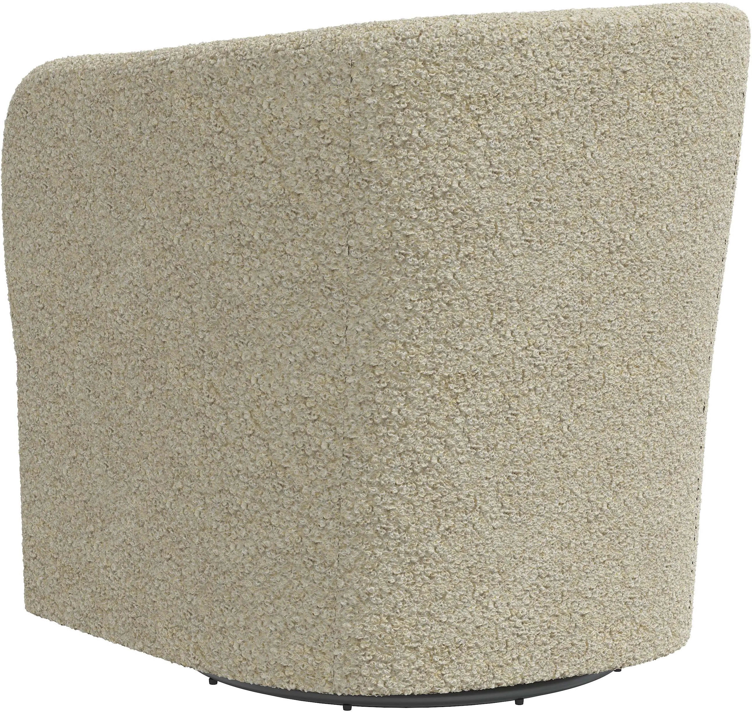 43-10DLYTST Becca Bouclé Beige Swivel Chair - Skyline Furniture-5