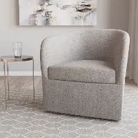 43-10MLNELP Becca Bouclé Gray Swivel Chair - Skyline Furniture