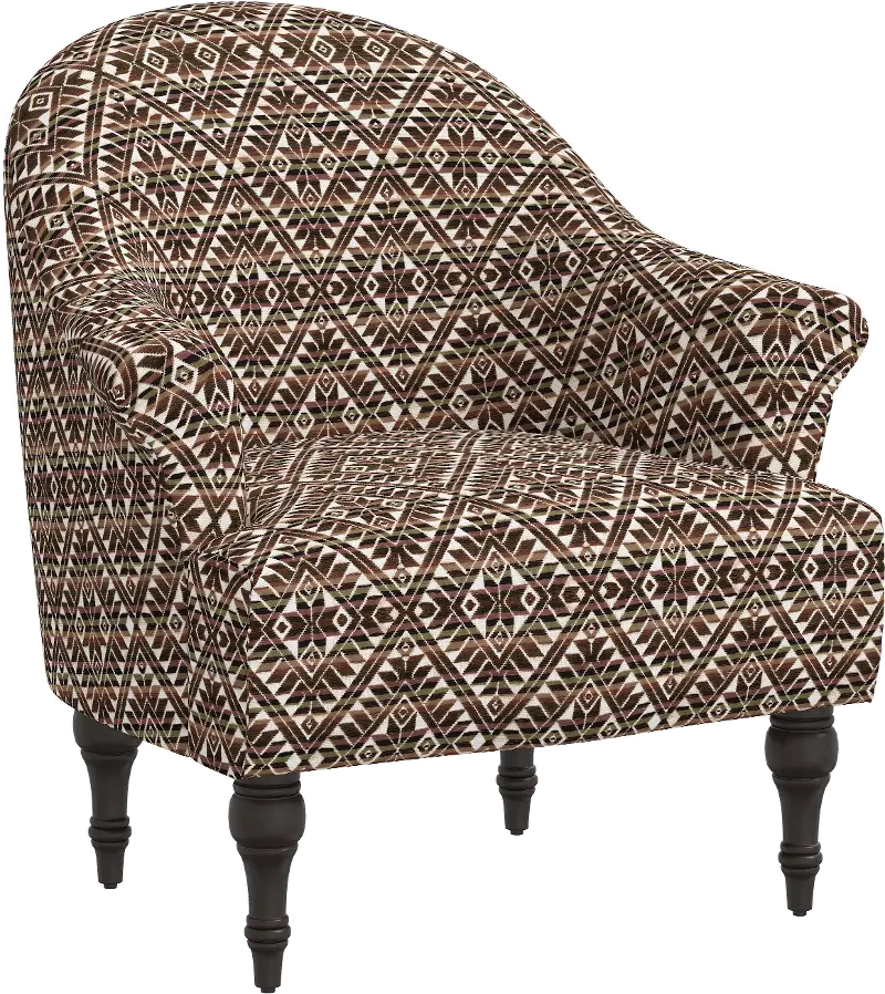 Lila Neutral Diamond Accent Chair - Skyline Furniture