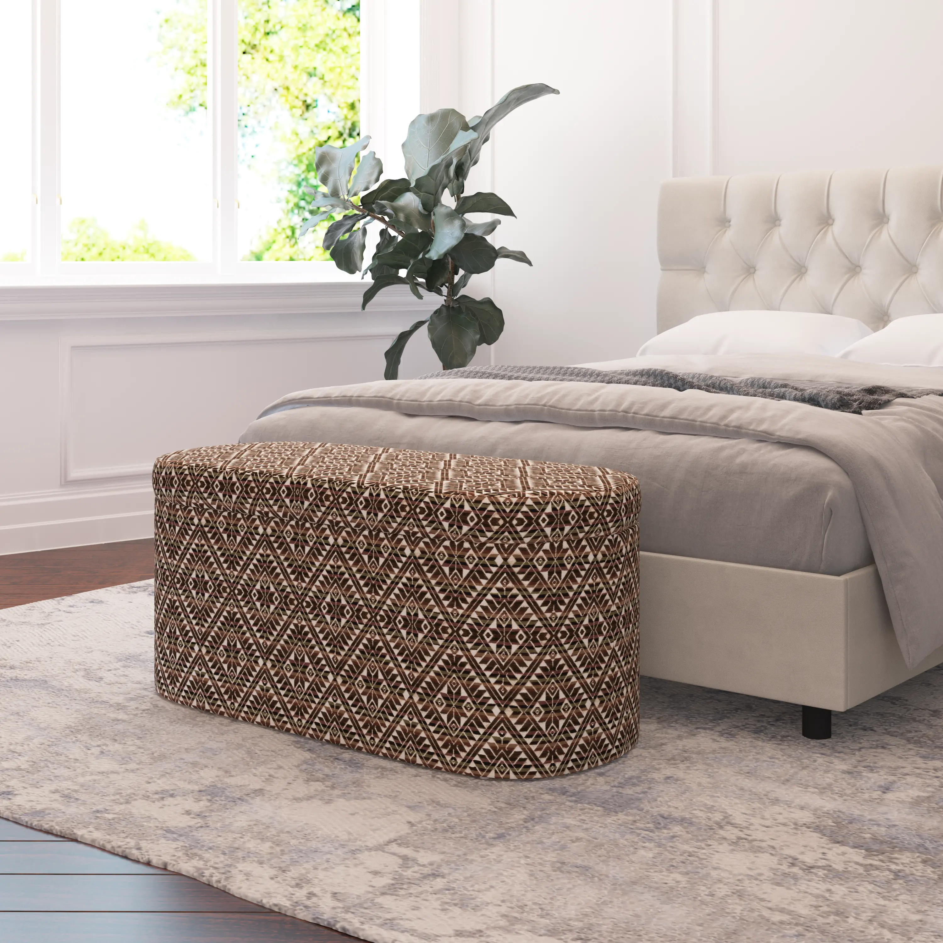 1225STMNNTROGA Frida Dark Diamond Storage Bench - Skyline Furniture-2