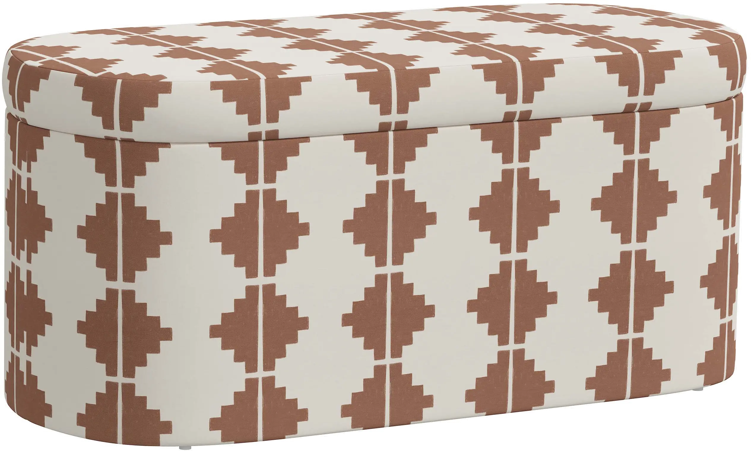 1225STAZTTRCOGA Frida Aztec Terracotta Storage Bench - Skyline Furniture-1