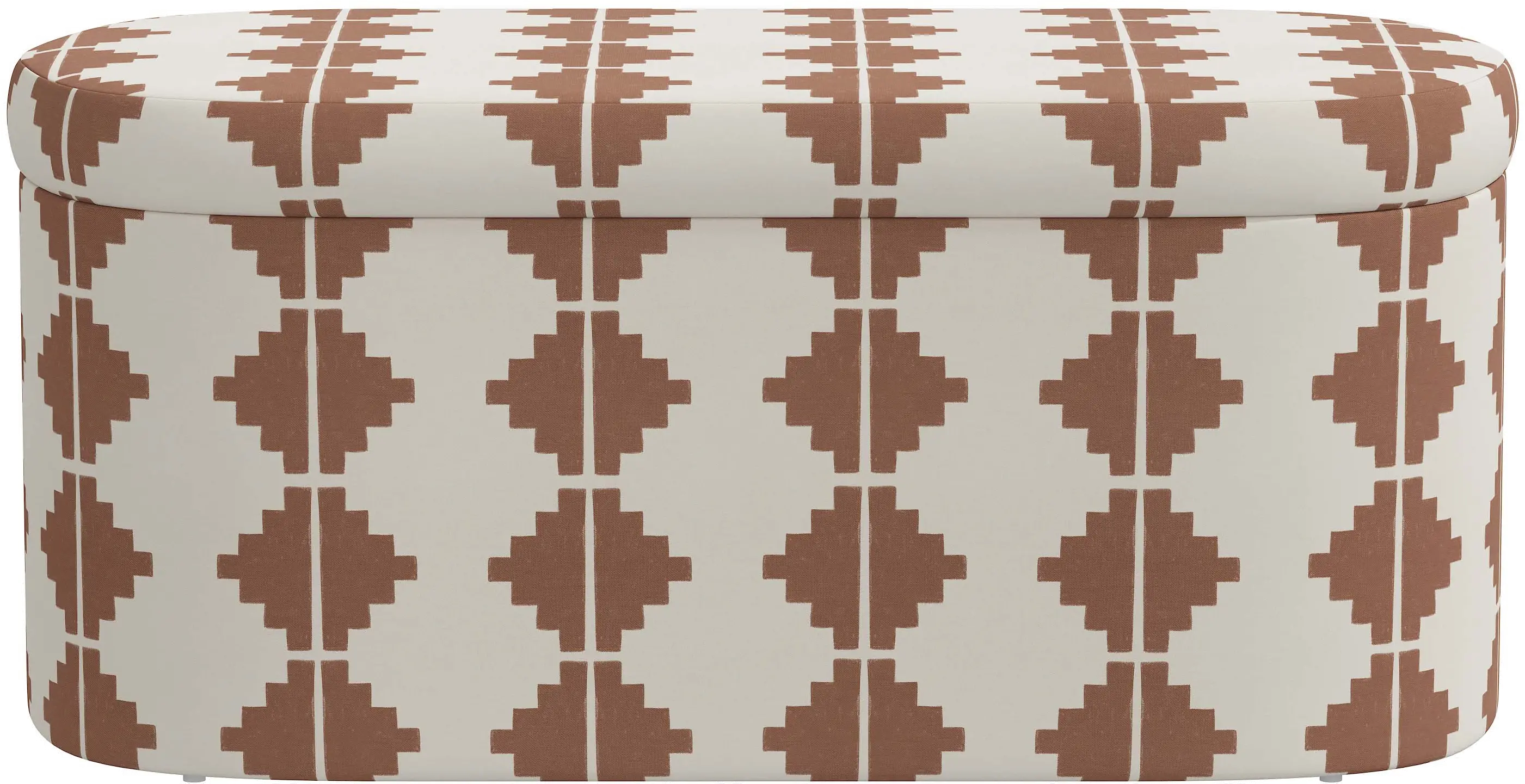 1225STAZTTRCOGA Frida Aztec Terracotta Storage Bench - Skyline Furniture-3