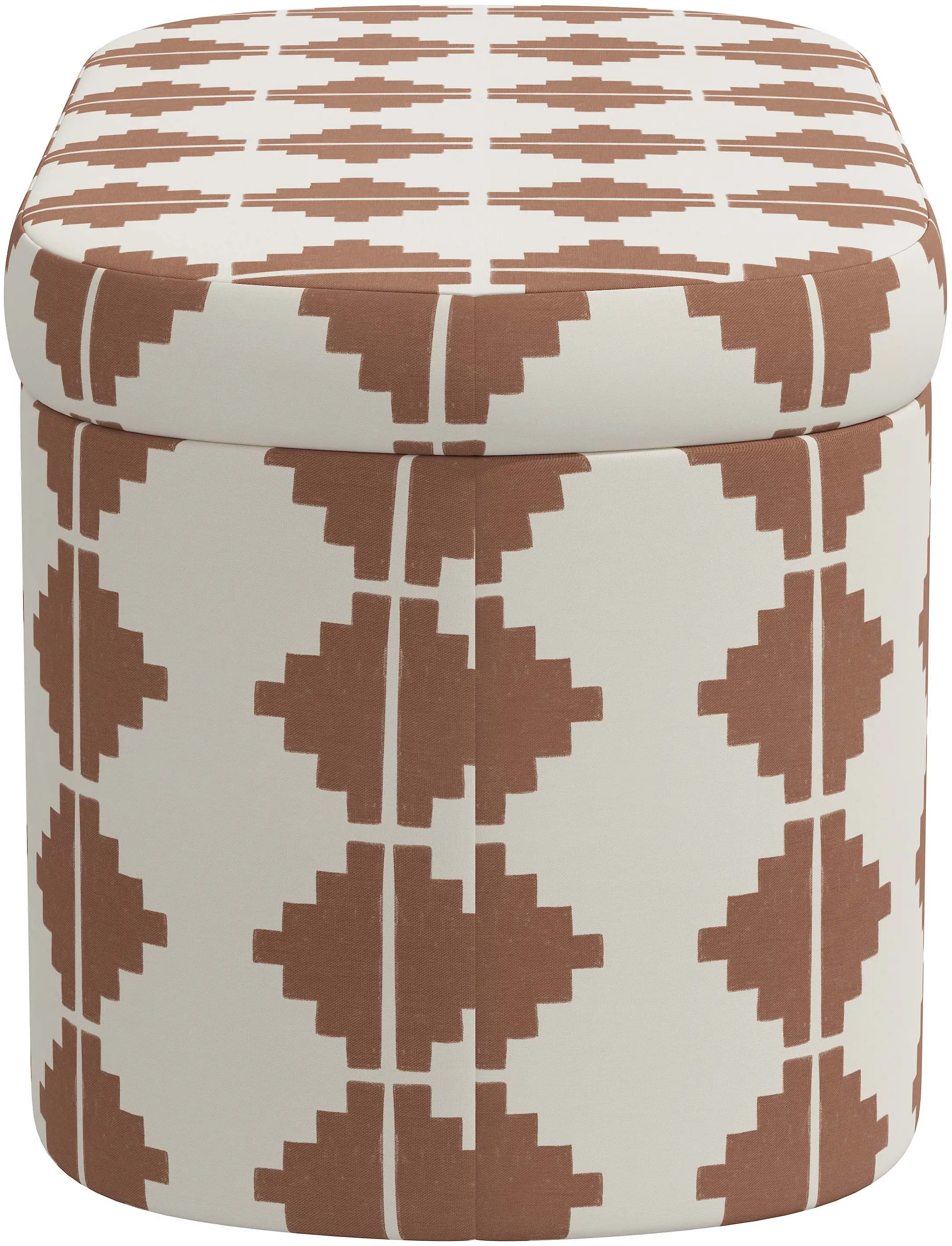 1225STAZTTRCOGA Frida Aztec Terracotta Storage Bench - Skyline Furniture-4