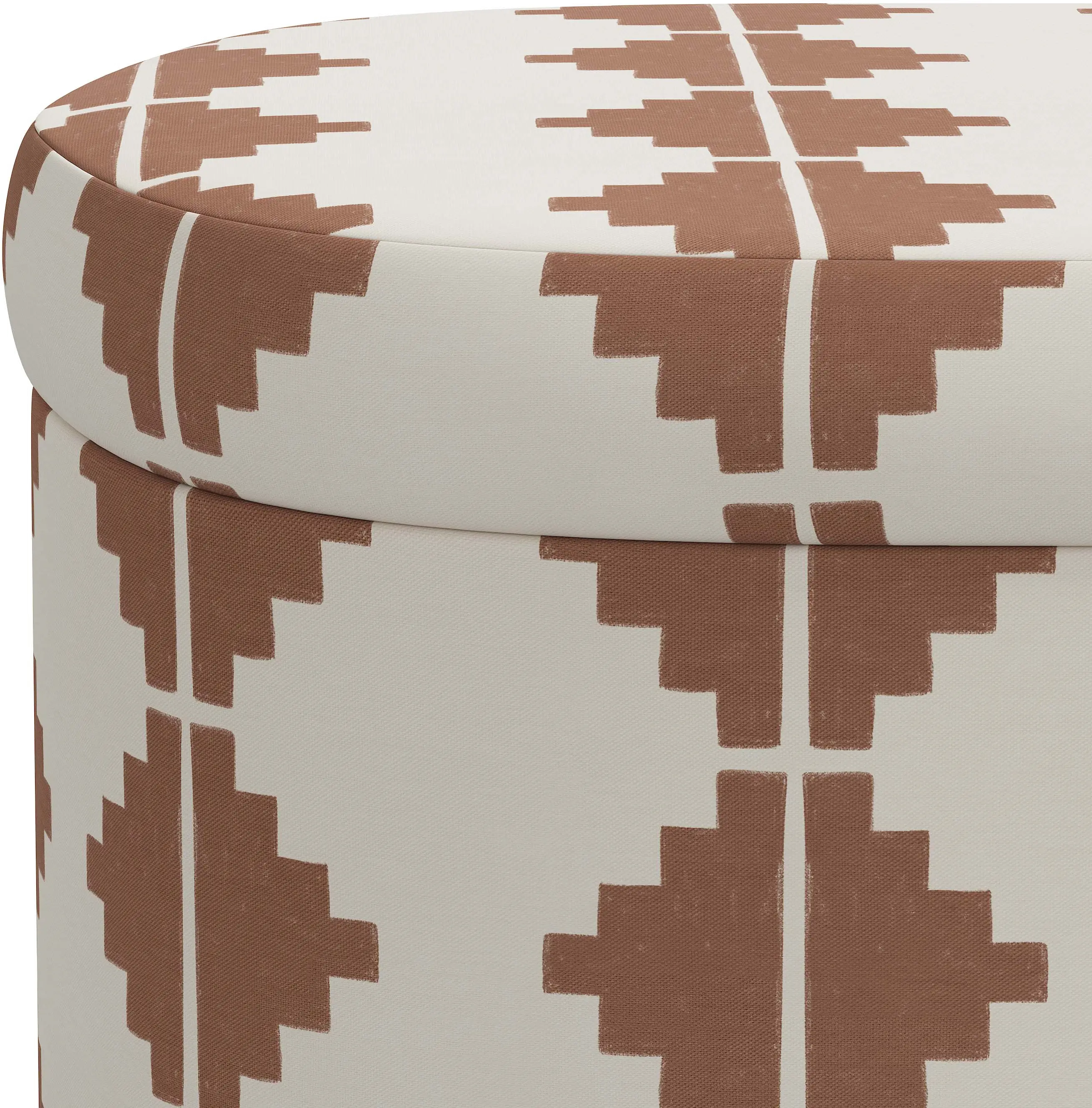 1225STAZTTRCOGA Frida Aztec Terracotta Storage Bench - Skyline Furniture-5