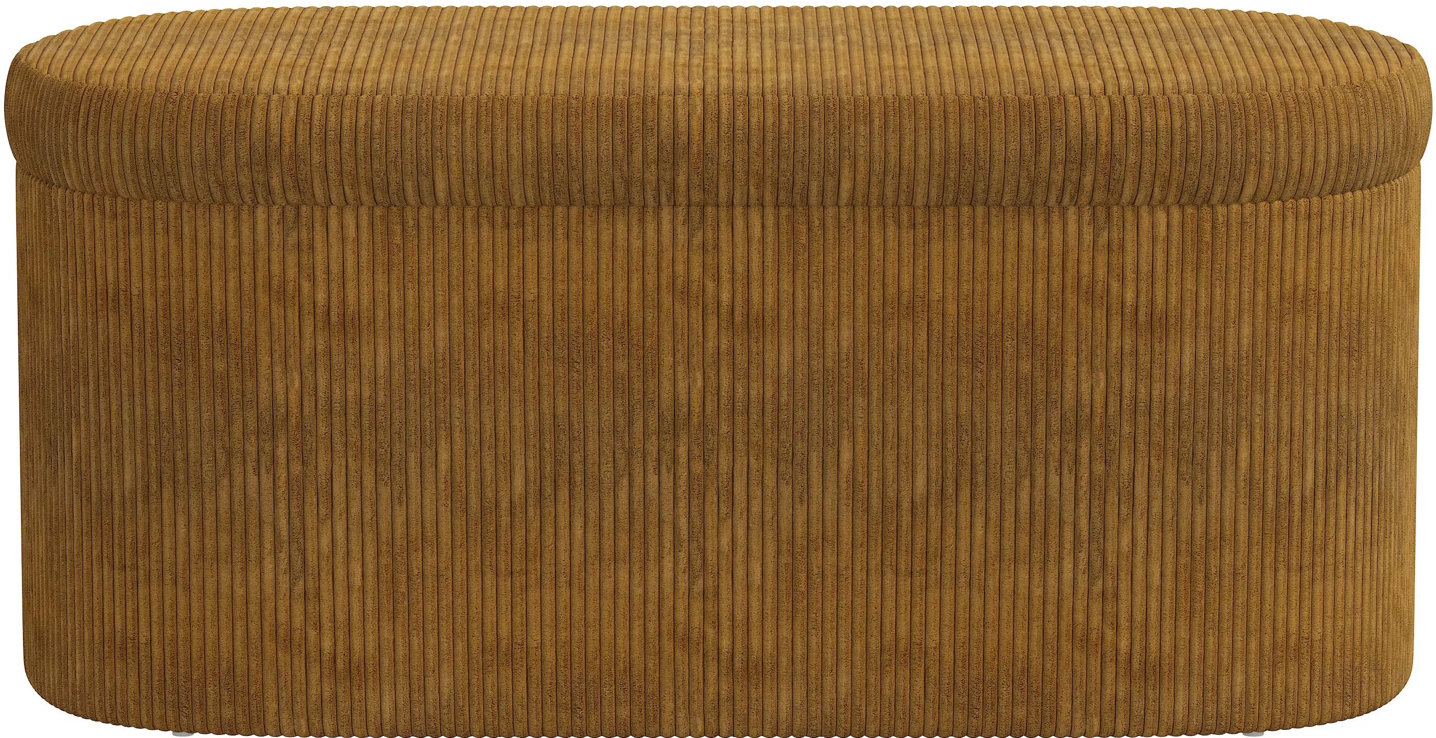 1225STCRVLAMB Frida Corded Velvet Amber Storage Bench - Skyline Furniture-3