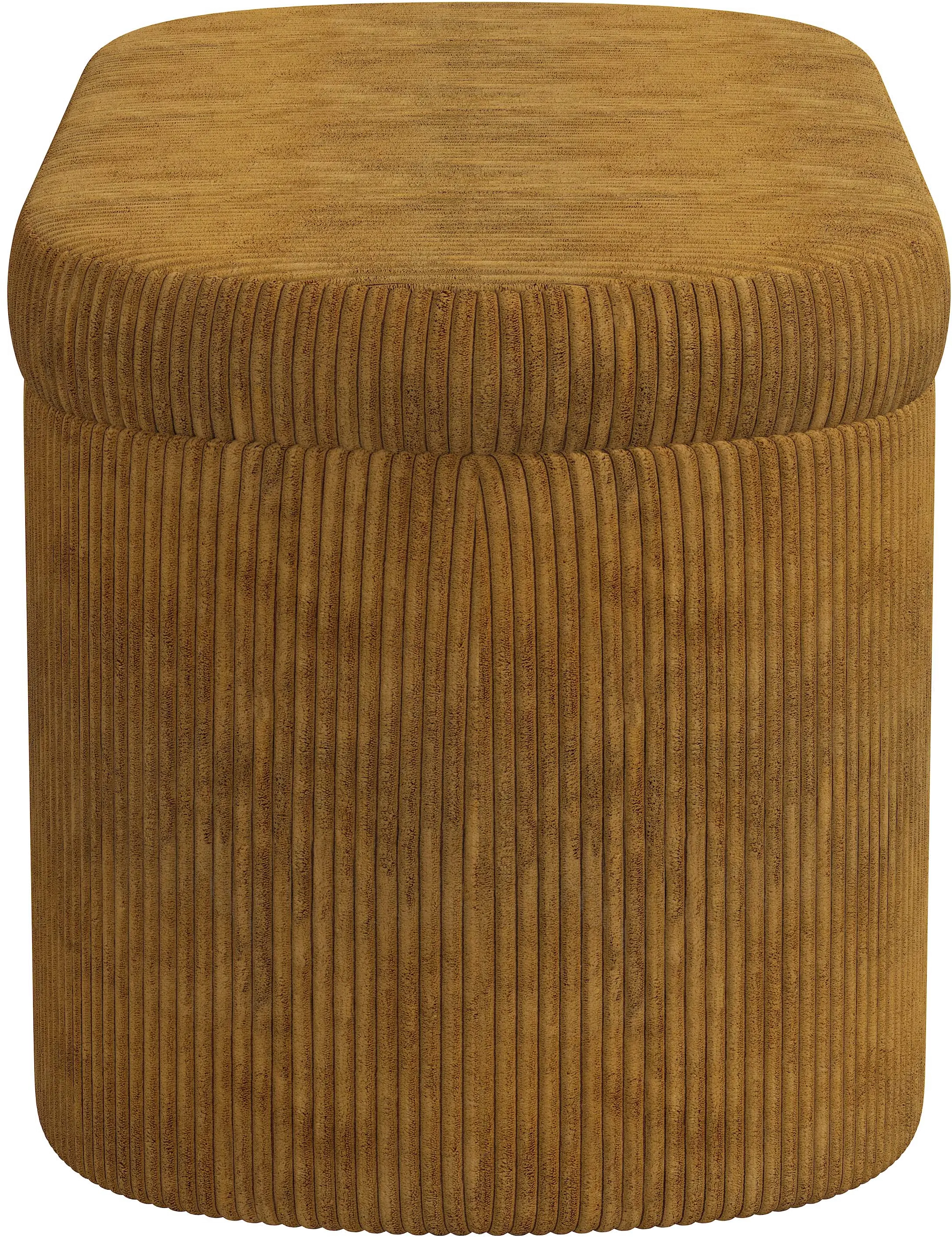 1225STCRVLAMB Frida Corded Velvet Amber Storage Bench - Skyline Furniture-4