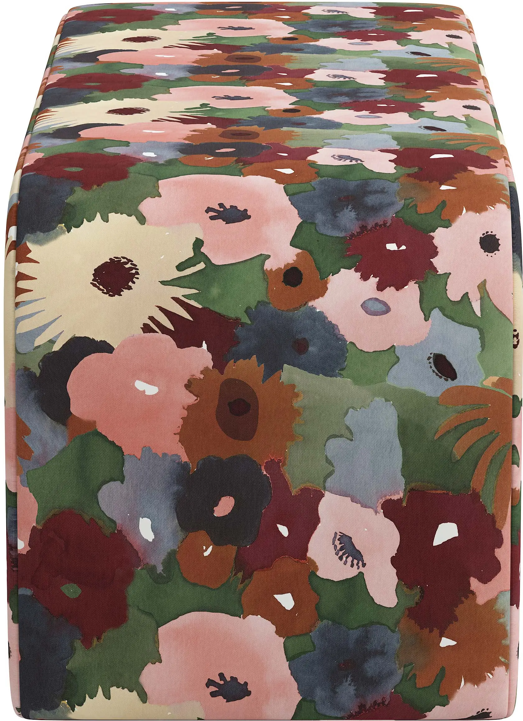 2626MRGPLMOGA Meghan Floral Plum Accent Bench - Skyline Furniture-5