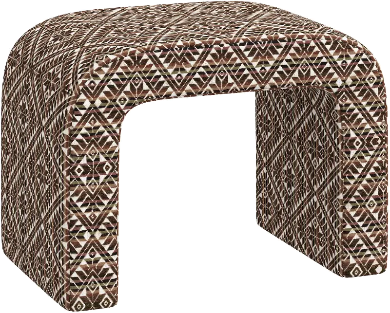 Mia Dark Diamond Ottoman