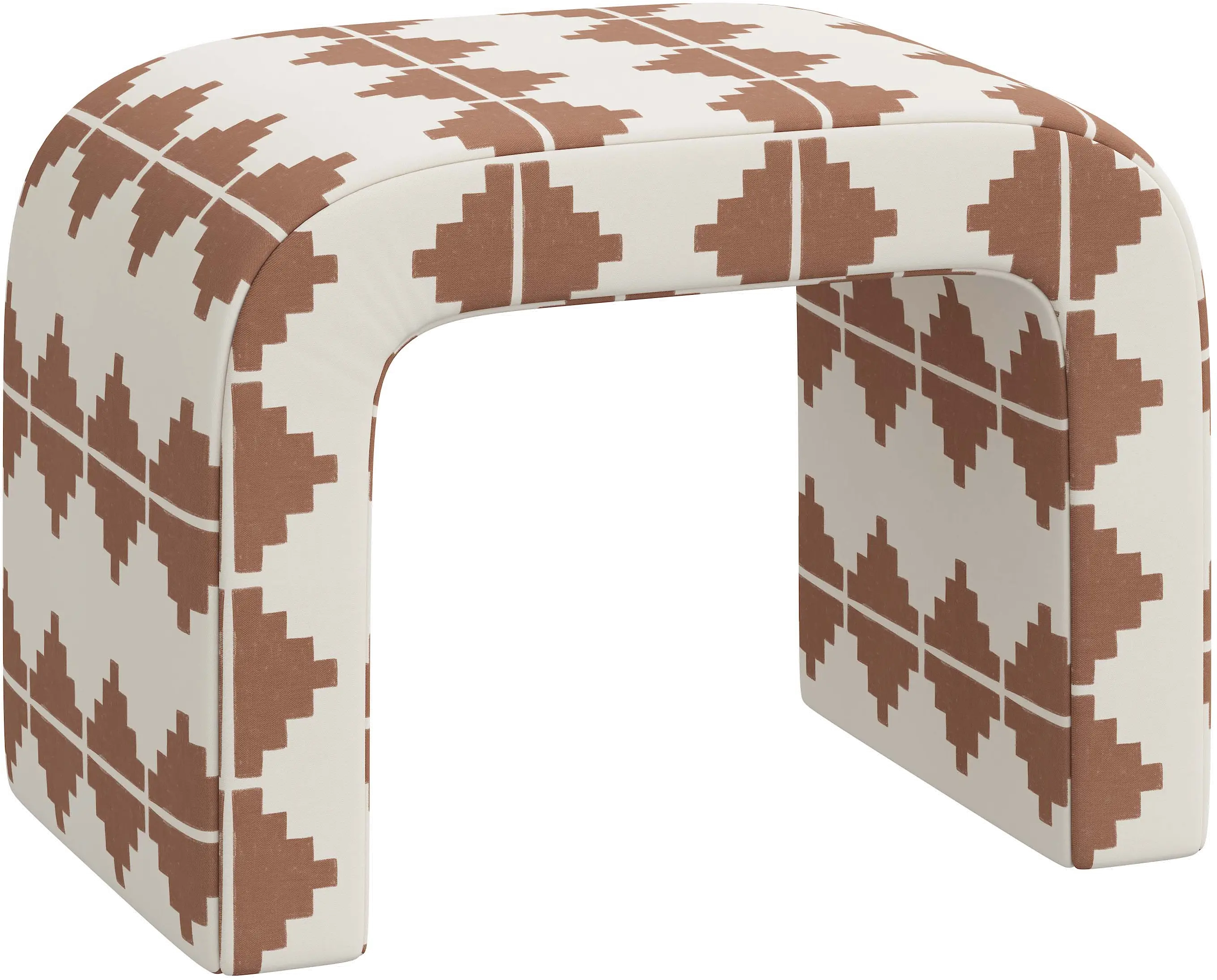 27-2AZTTRCOGA Mia Aztec Terracotta Ottoman-1