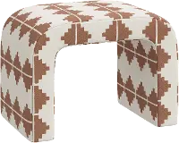 27-2AZTTRCOGA Mia Aztec Terracotta Ottoman