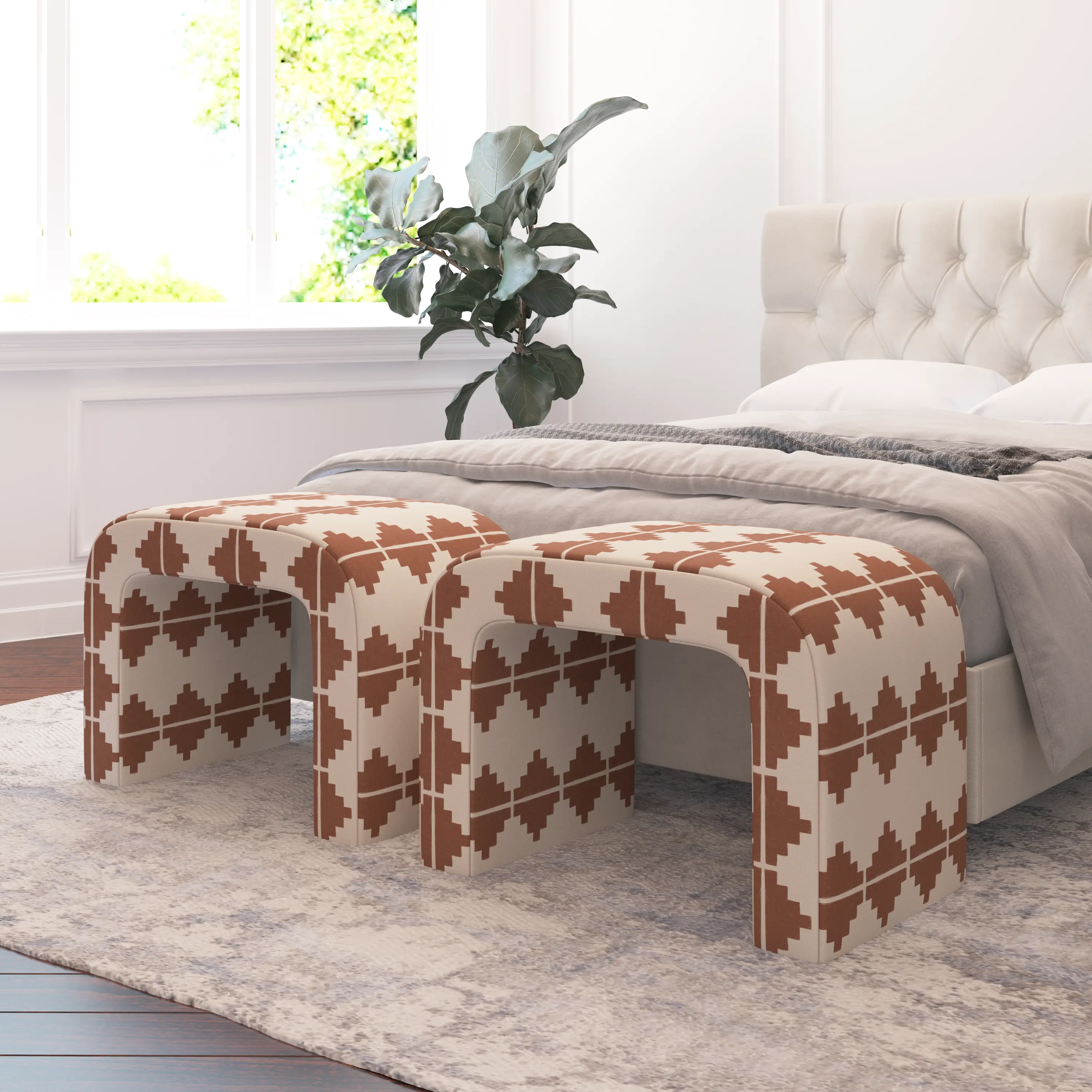 27-2AZTTRCOGA Mia Aztec Terracotta Ottoman-2