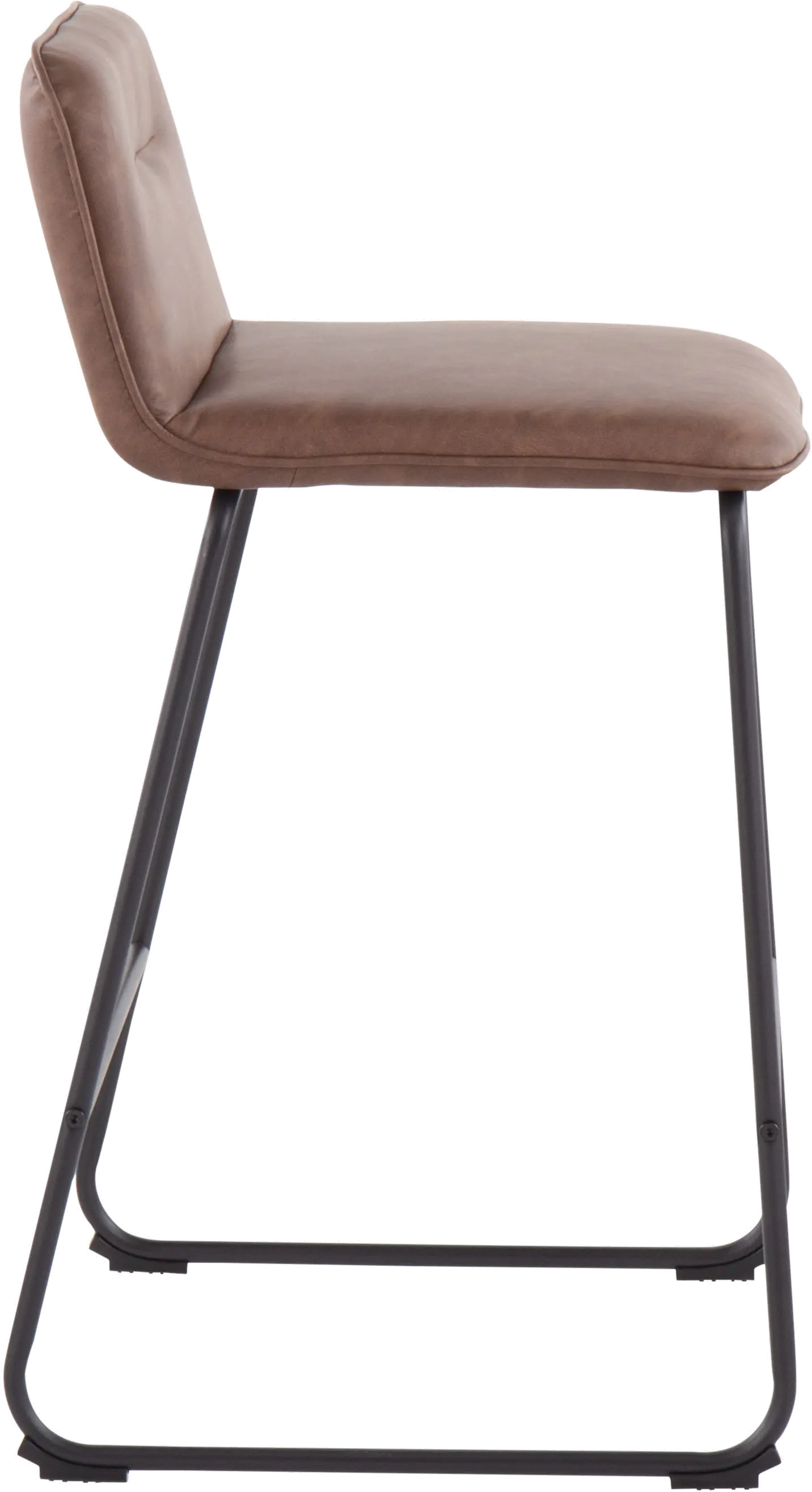 B26-CASPER2 BKE2 Casper Faux Leather Dark Brown Counter Stool (Set of 2)-3