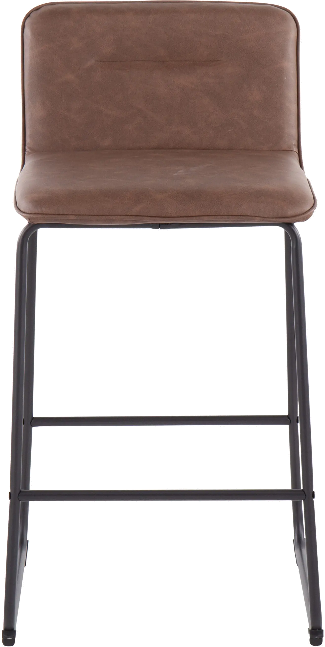 B26-CASPER2 BKE2 Casper Faux Leather Dark Brown Counter Stool (Set of 2)-5