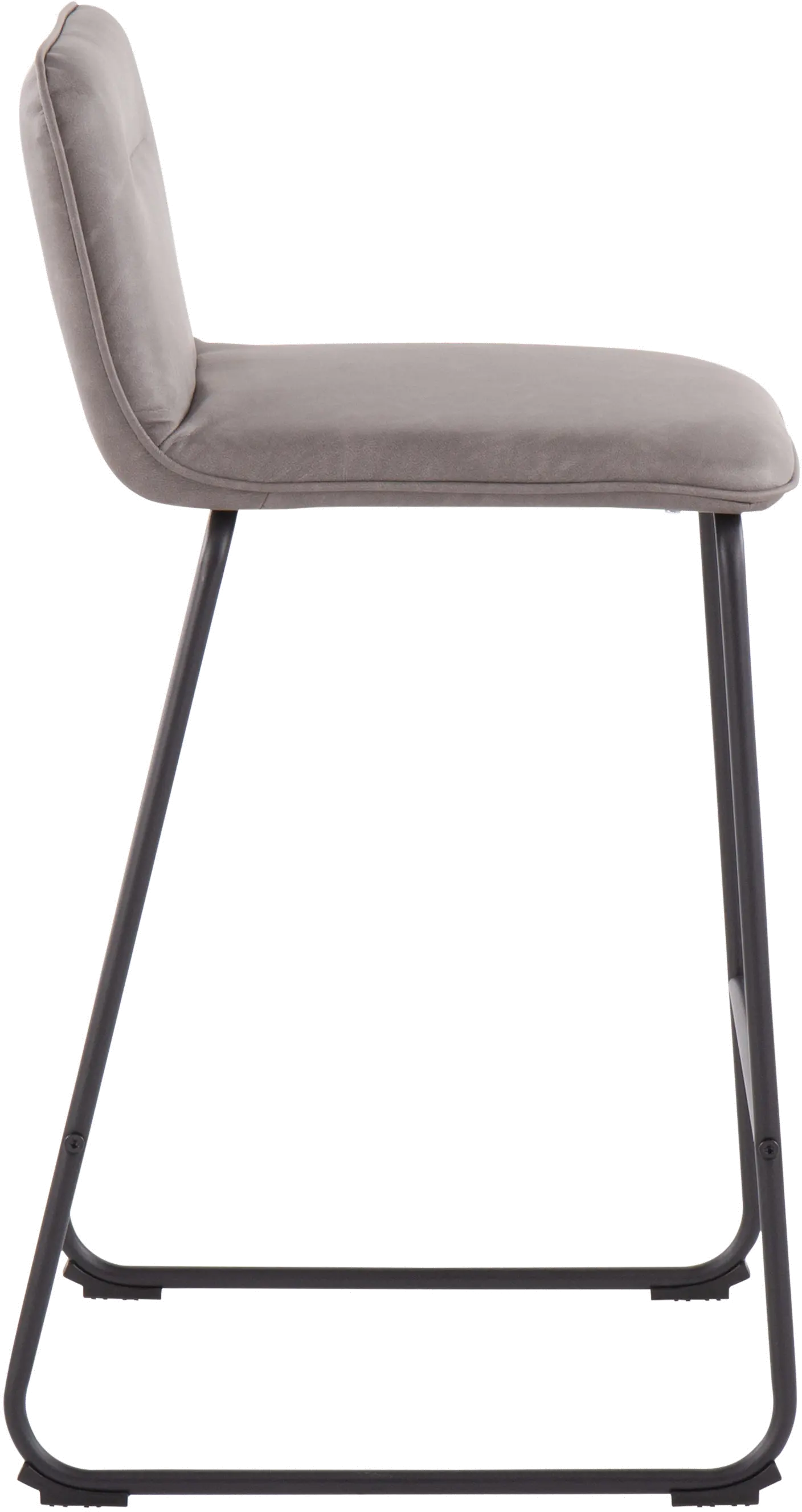 B26-CASPER2 BKGY2 Casper Faux Leather Gray Counter Stool (Set of 2)-4