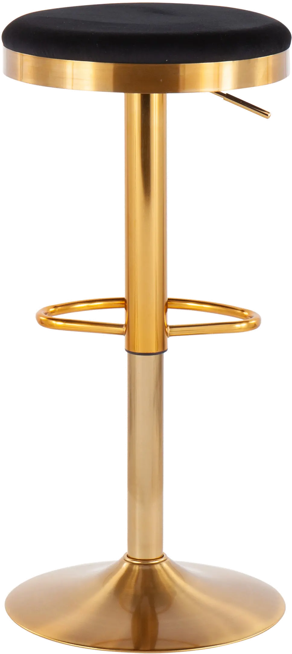 BS-DAKOTA AUVBK2 Dakota Gold and Black Adjustable Bar Stool-6