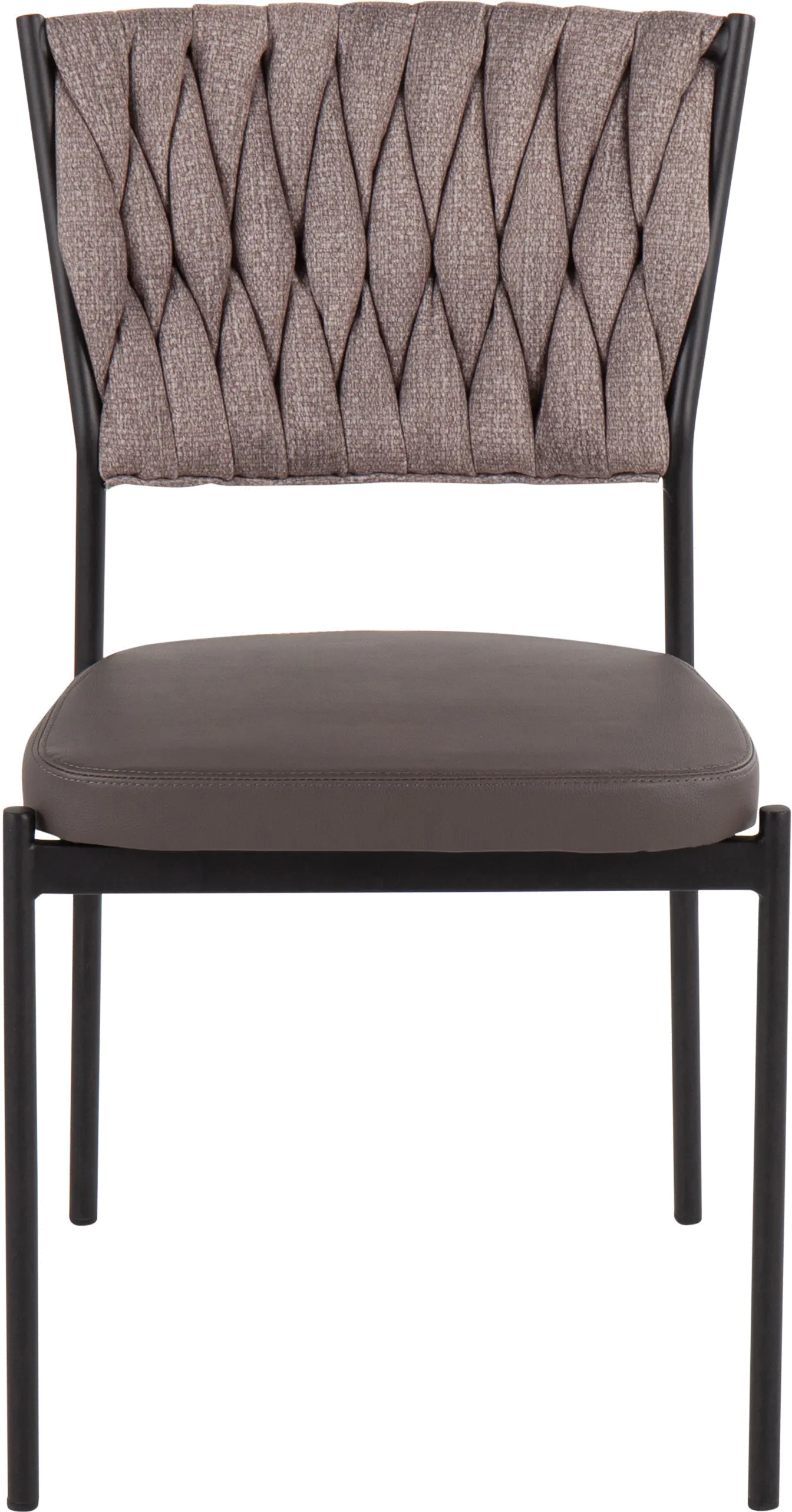 CH-BRAIDTANIA BKGYLBN2 Tania Taupe Dining Room Chair (Set of 2)-3