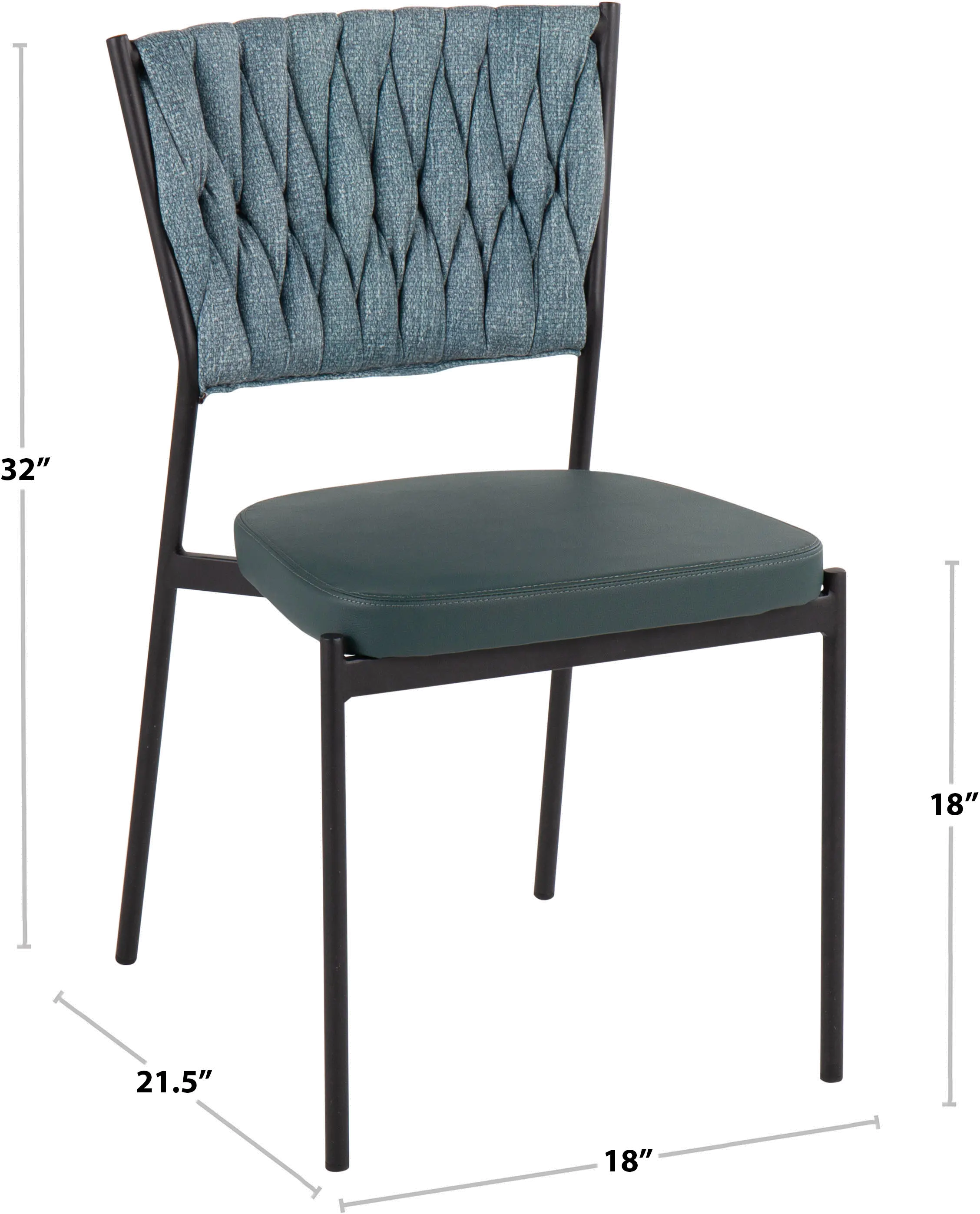 CH-BRAIDTANIA BKGYLBN2 Tania Taupe Dining Room Chair (Set of 2)-4