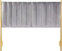 HB-CHLOE AUVGY Chloe Queen Headboard in Gray Velvet