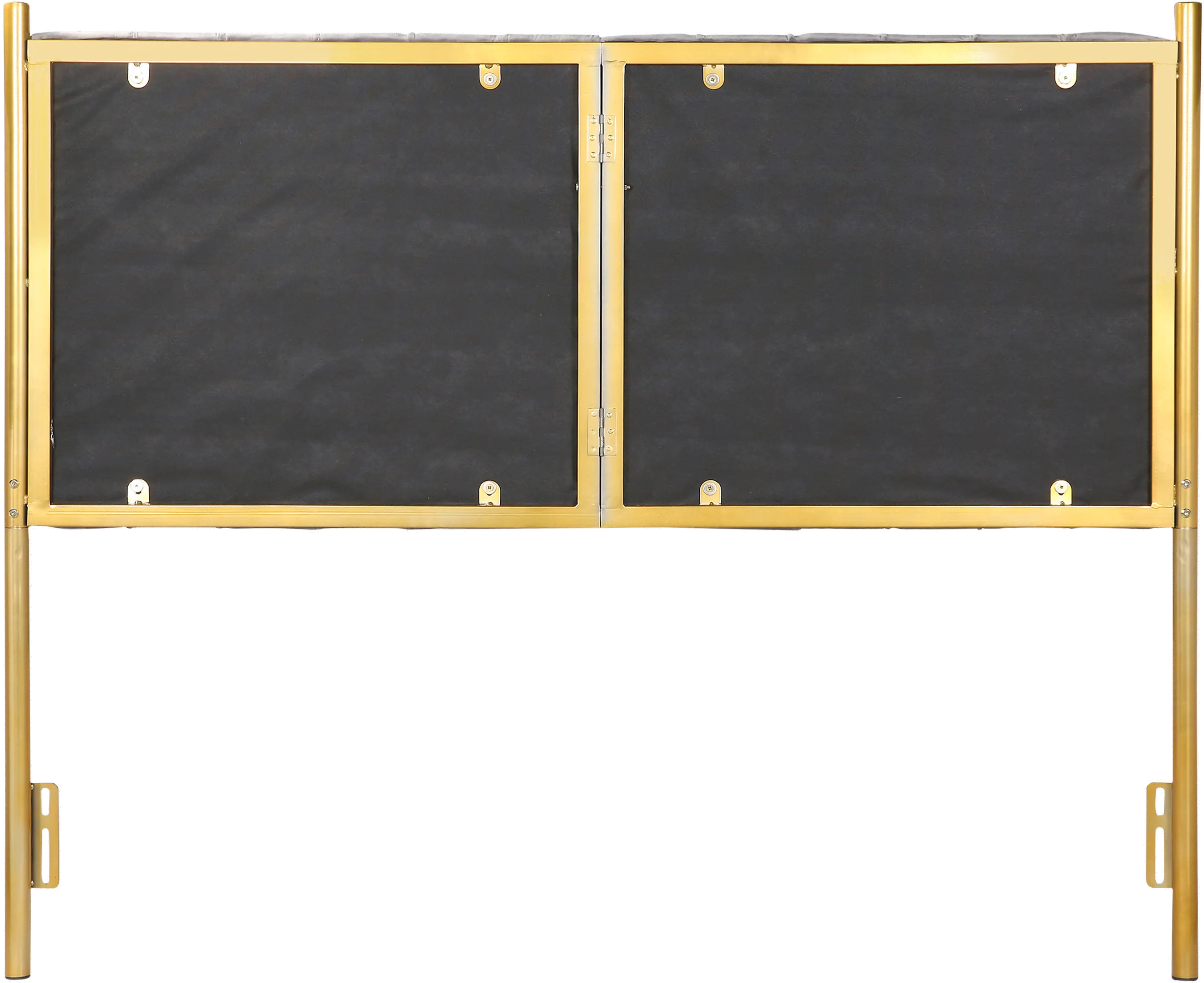 HB-CHLOE AUVGY Chloe Queen Headboard in Gray Velvet-5