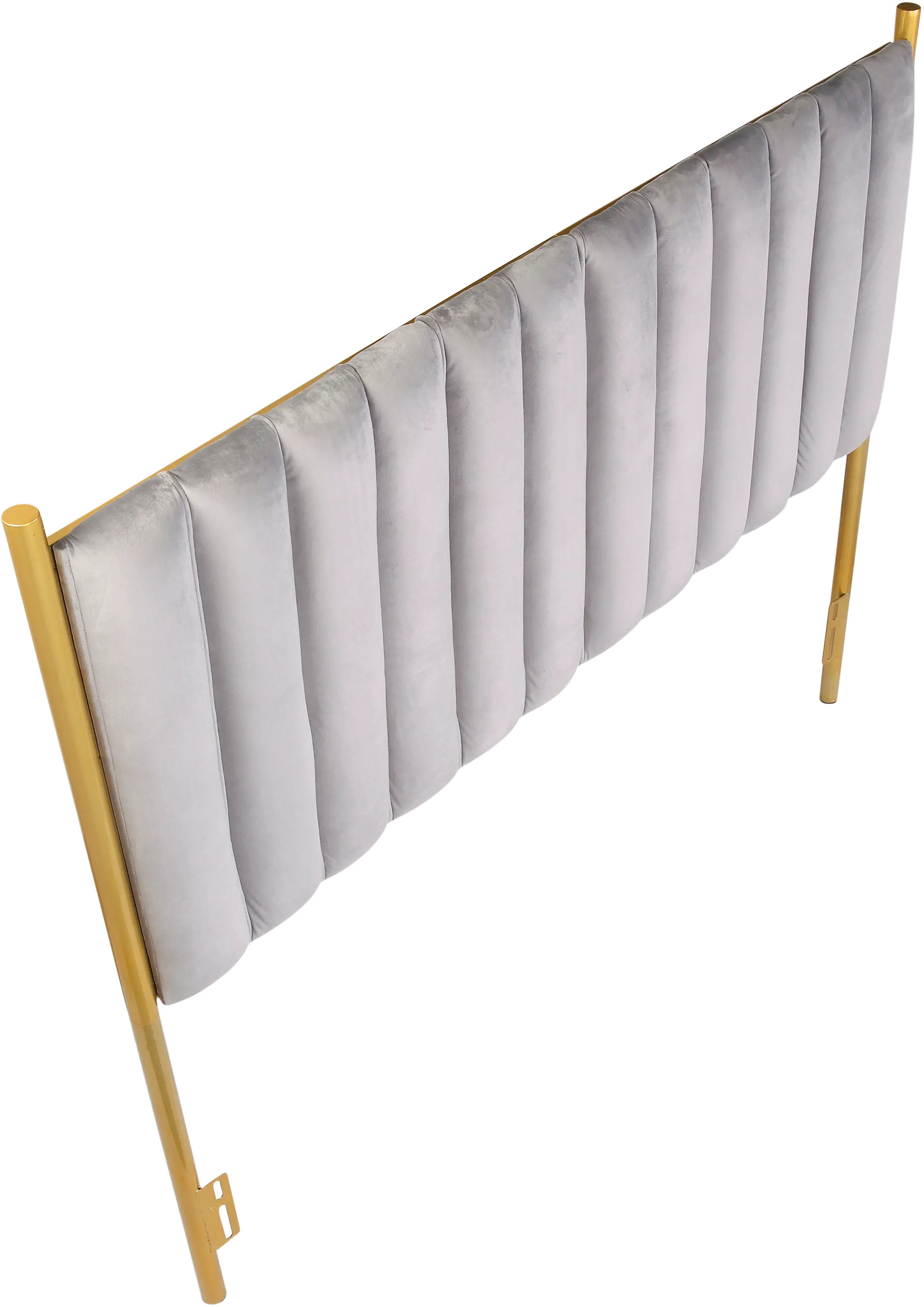 HB-CHLOE AUVGY Chloe Queen Headboard in Gray Velvet-6