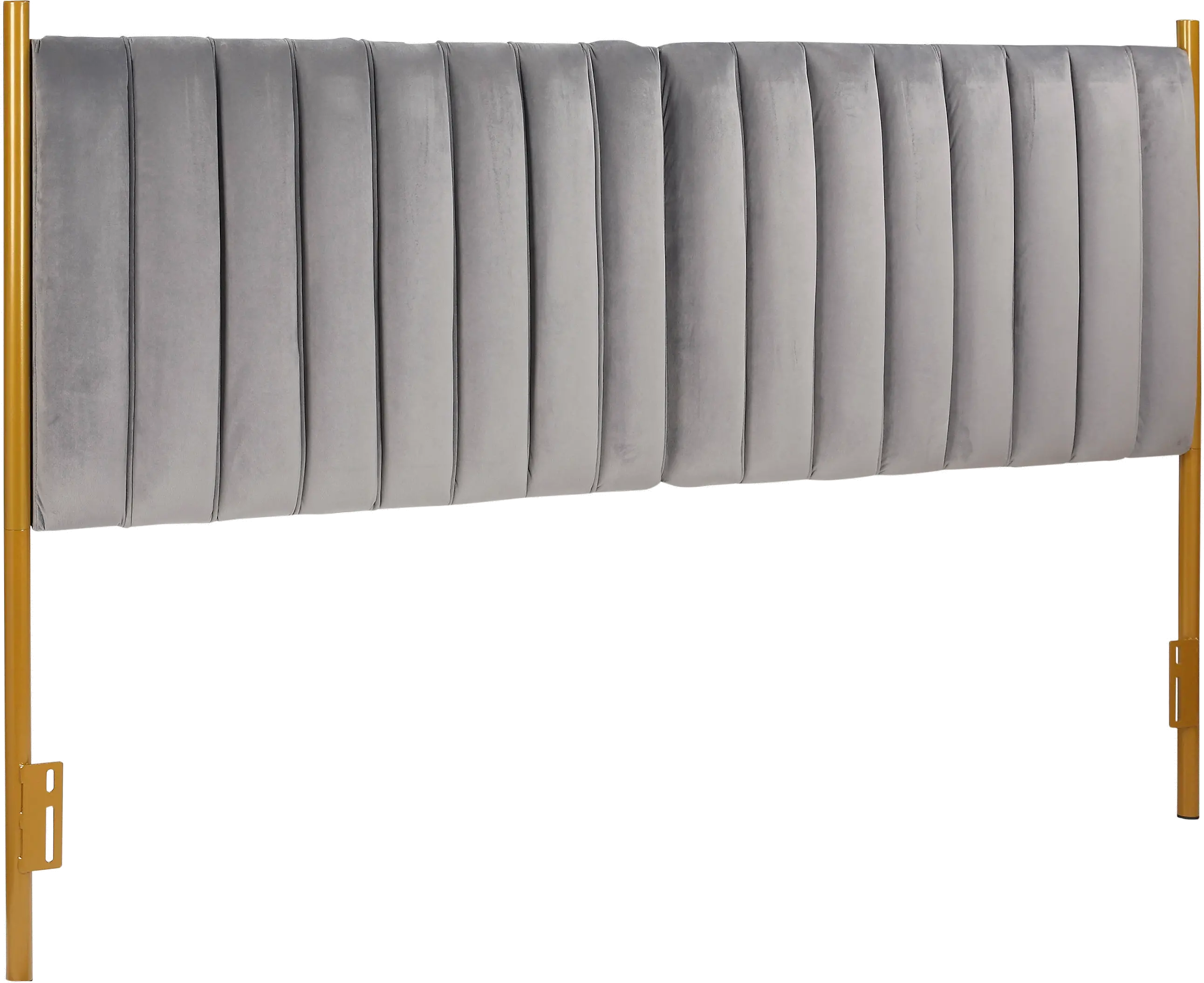HB-CHLOEKING AUVGY Chloe King Headboard Gray Velvet-3