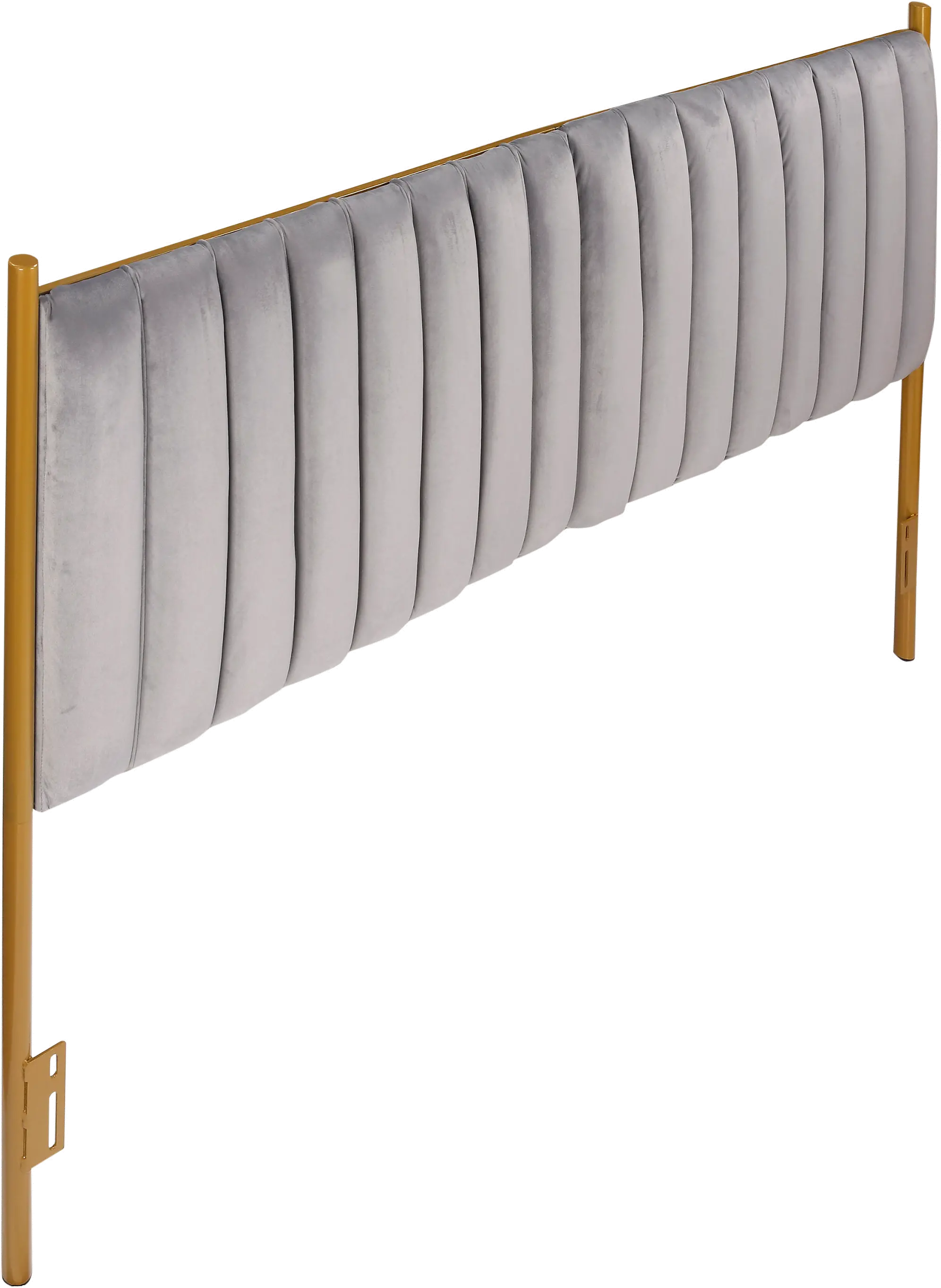 HB-CHLOEKING AUVGY Chloe King Headboard Gray Velvet-6