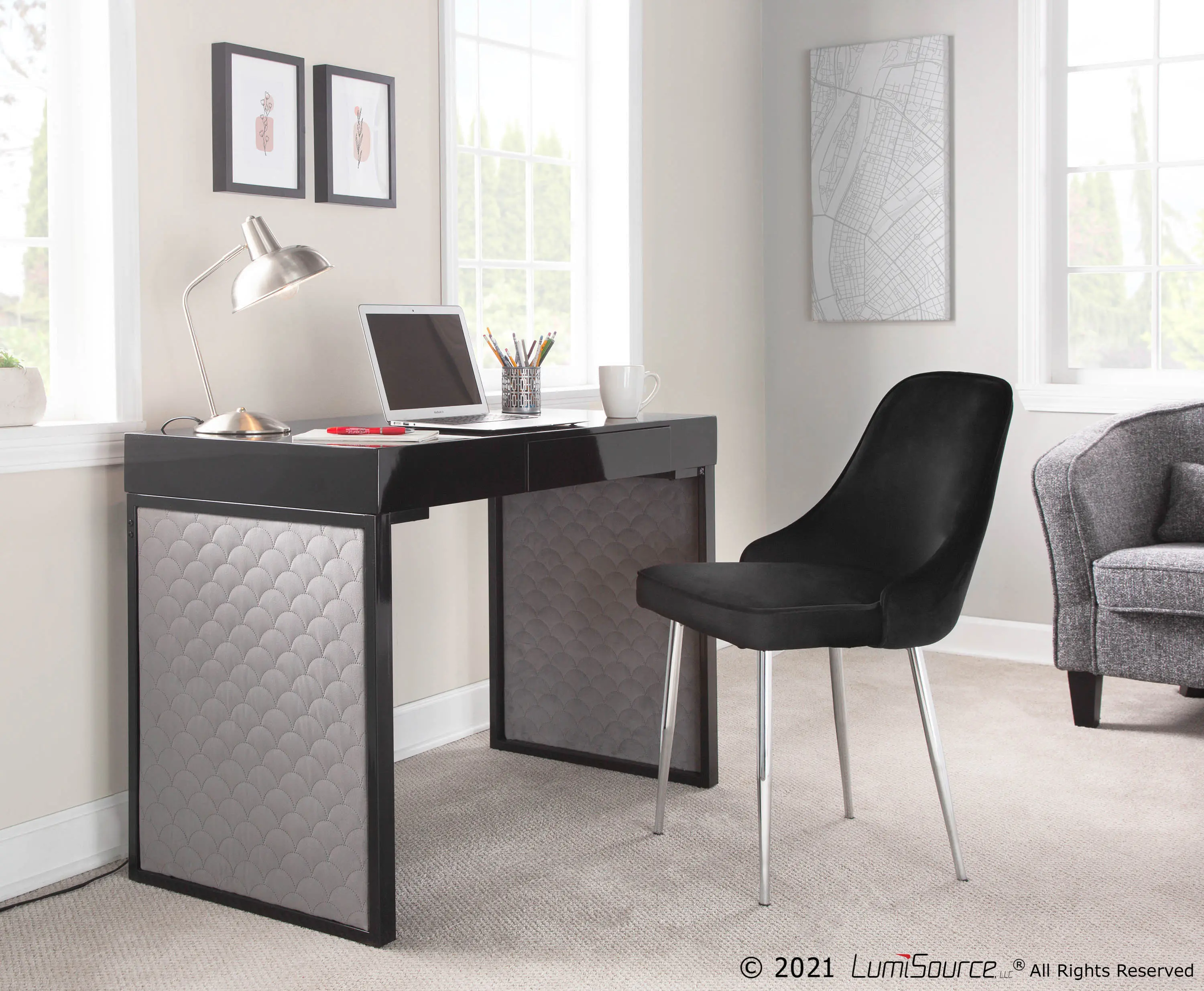 OFD-DRIFTUP BKBKSV Drift Black Upholstered Desk-2
