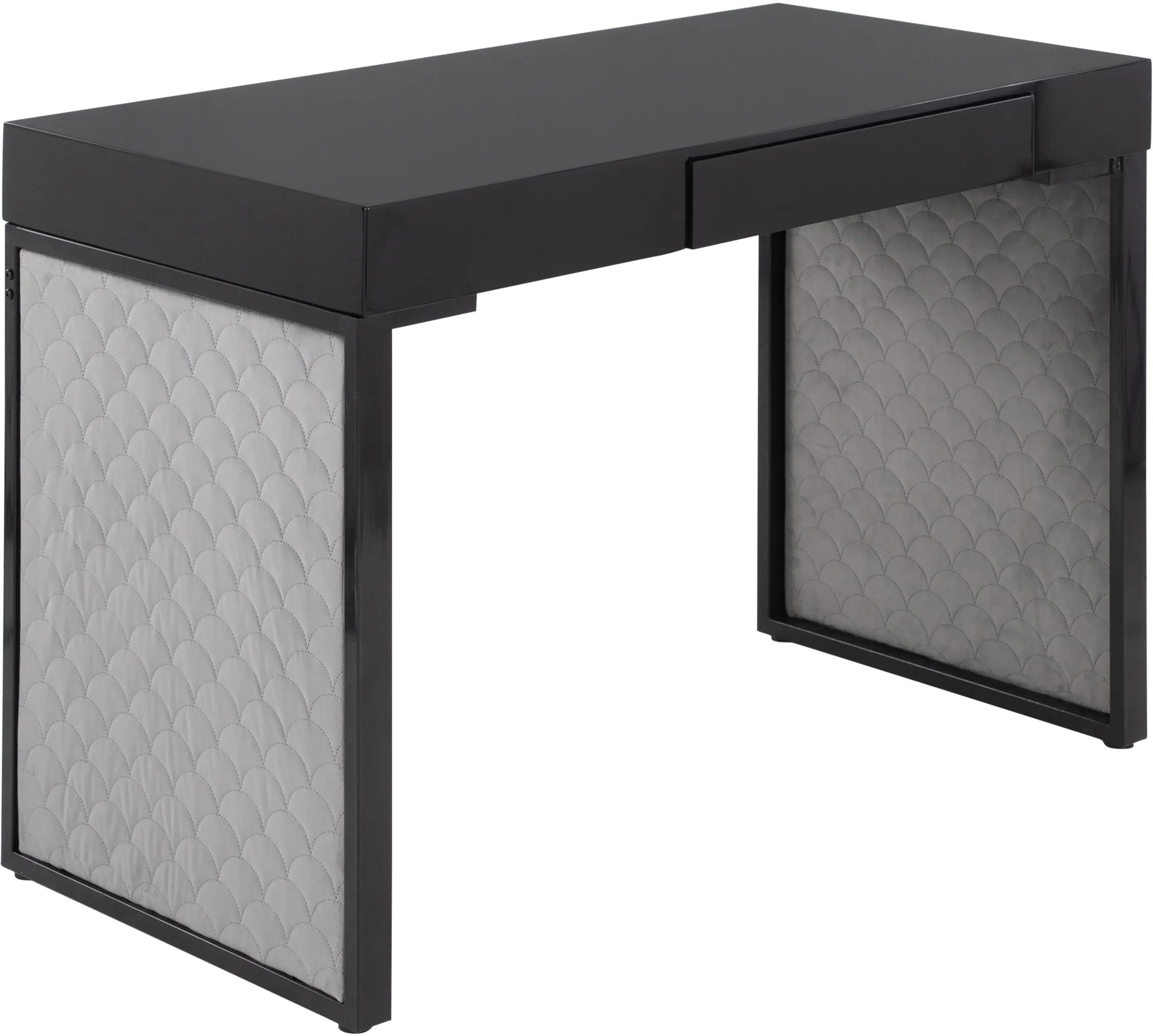 OFD-DRIFTUP BKBKSV Drift Black Upholstered Desk-1
