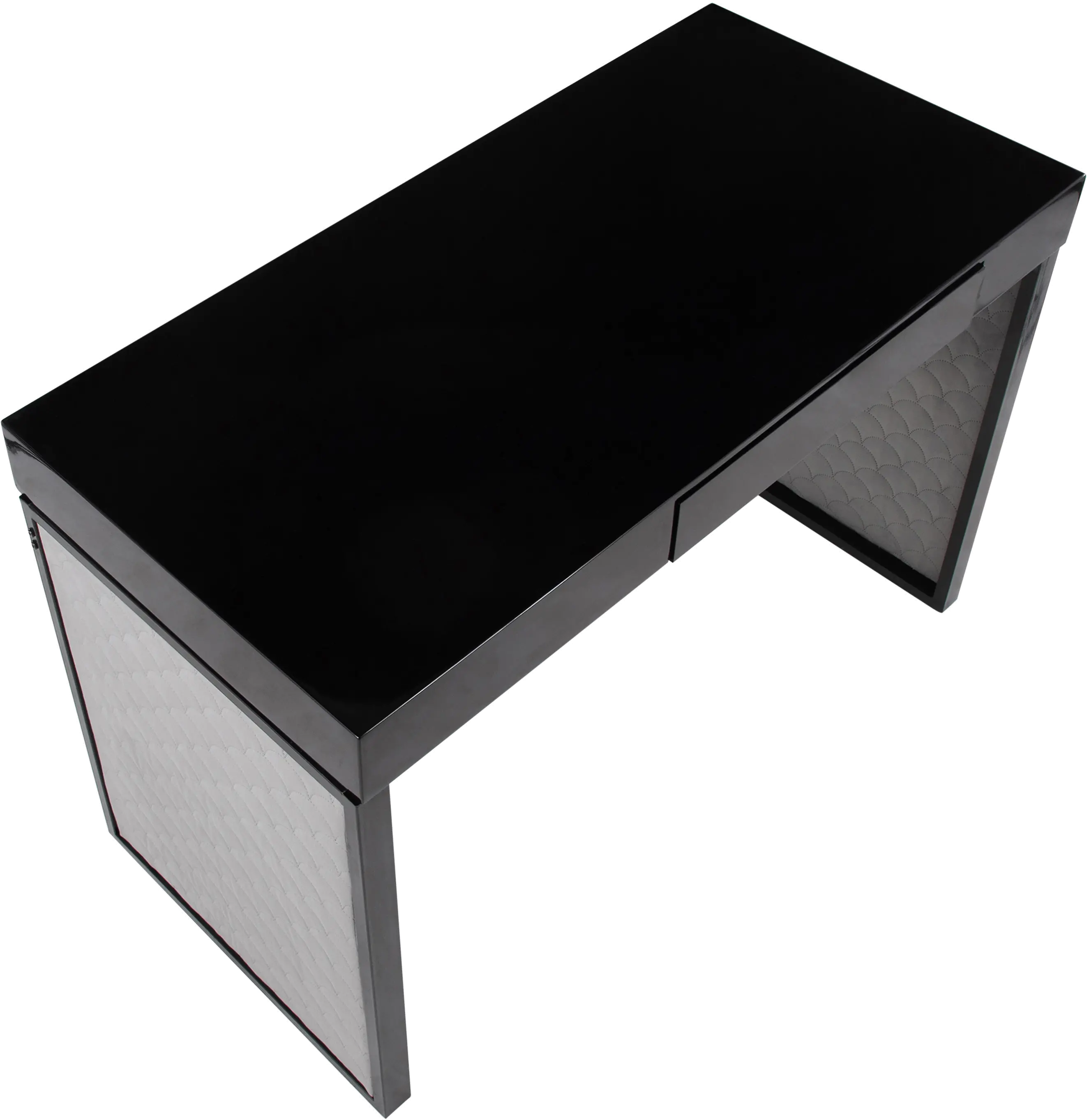OFD-DRIFTUP BKBKSV Drift Black Upholstered Desk-6