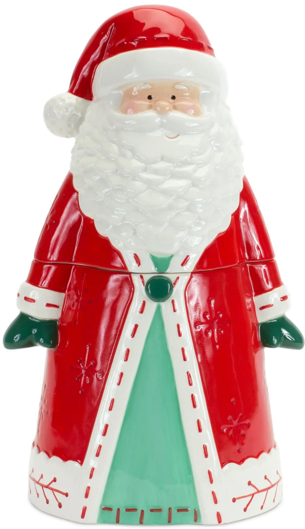 Clay Santa Cookie Jar-1