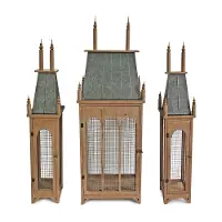 Academia Large Iron and Wood Lantern