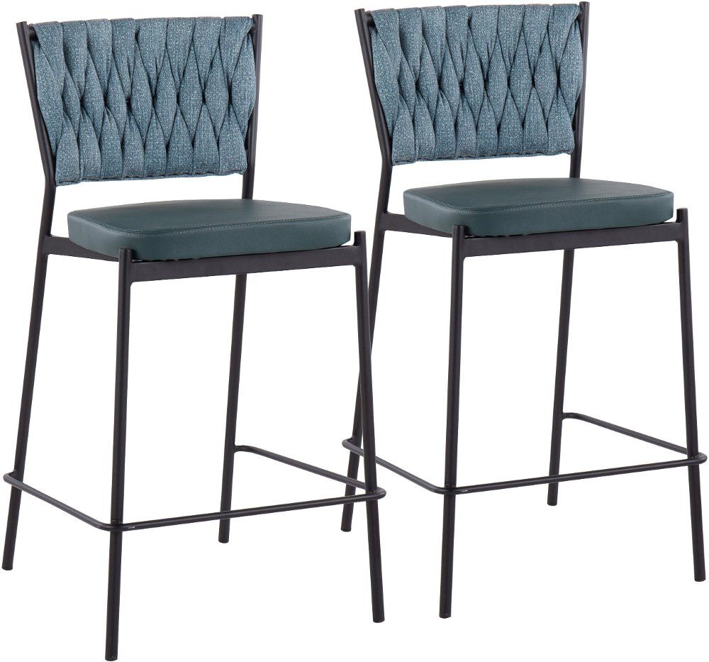 Tania Green Counter Height Stool Set of 2