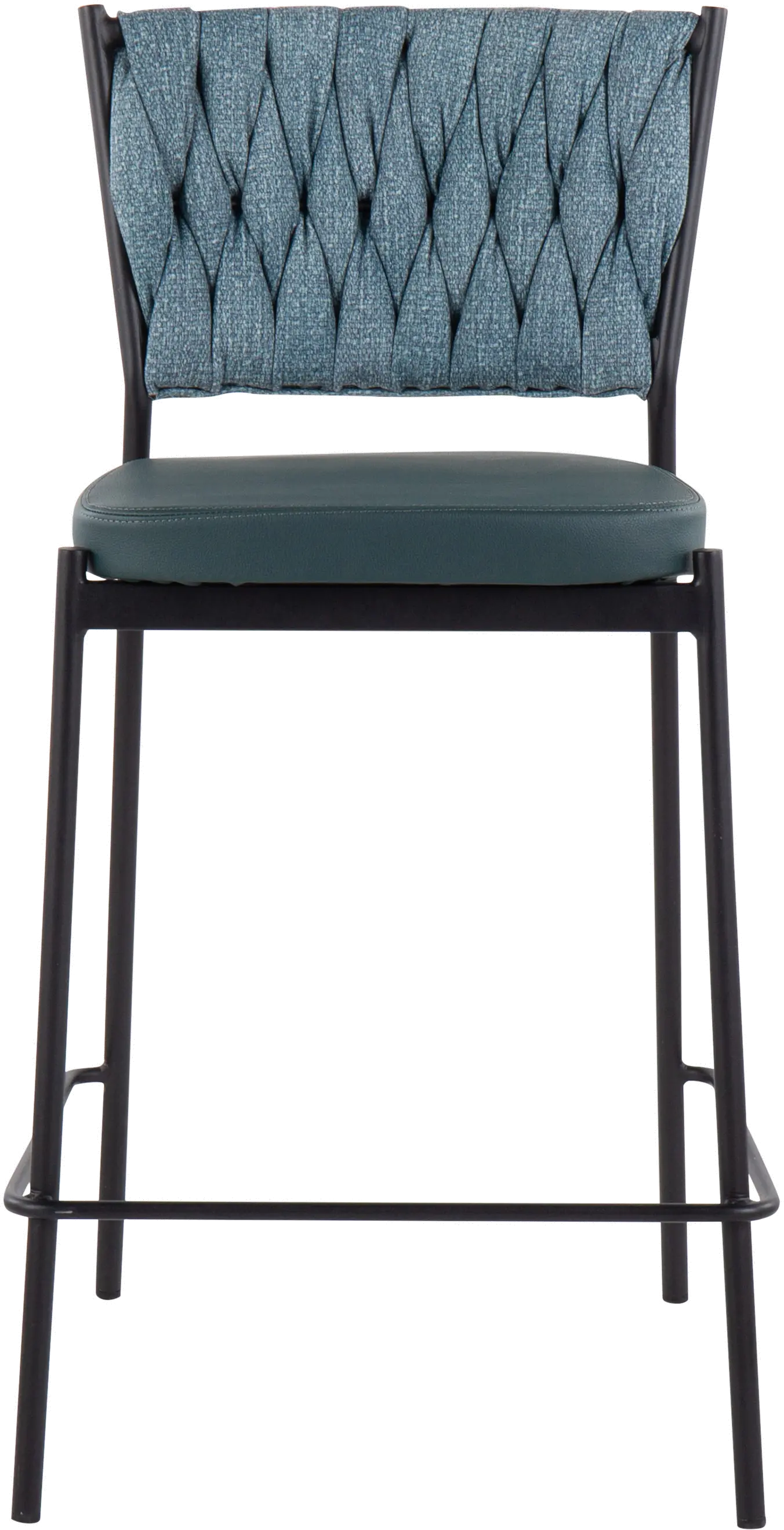 B24-BRAIDTANIA BKGN2 Tania Green Counter Height Stool, Set of 2-3