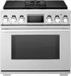 SKSDR360SIS SKS 6.3 Cu Ft Dual-Fuel Pro Range with Sous Vide and Induction - Stainless Steel