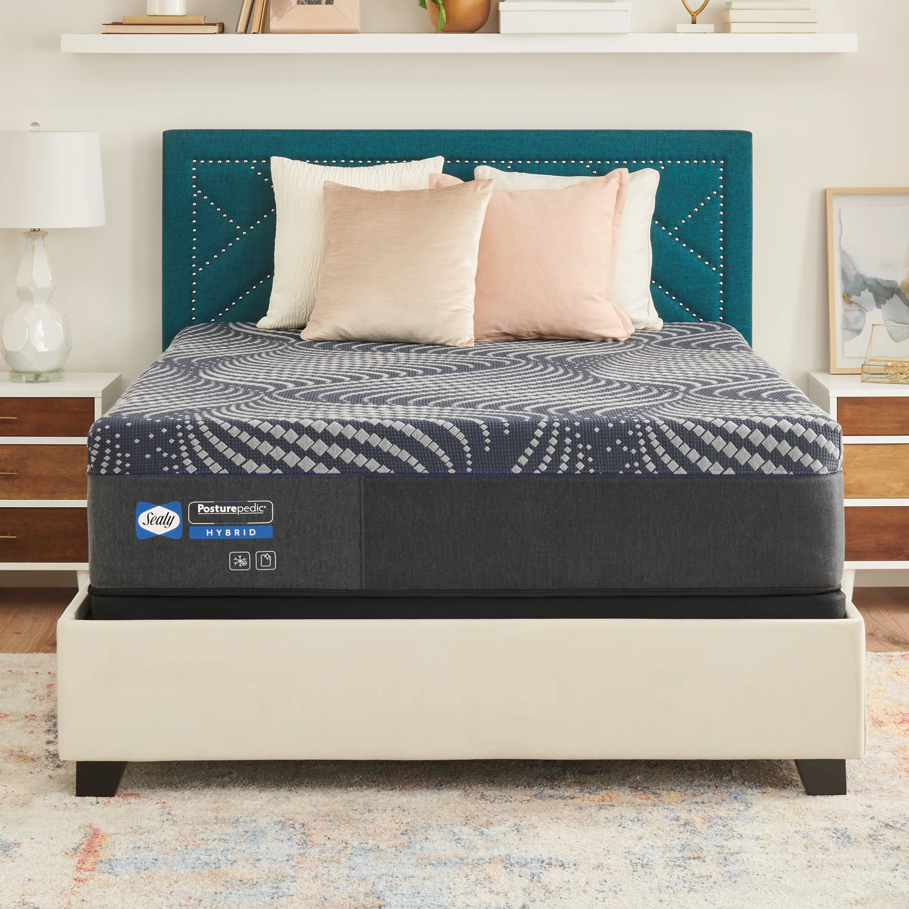 52775461 Sealy Brenham Hybrid Soft King Mattress-6