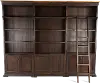 Sonoma Brown 4 Piece Bookcase Wall