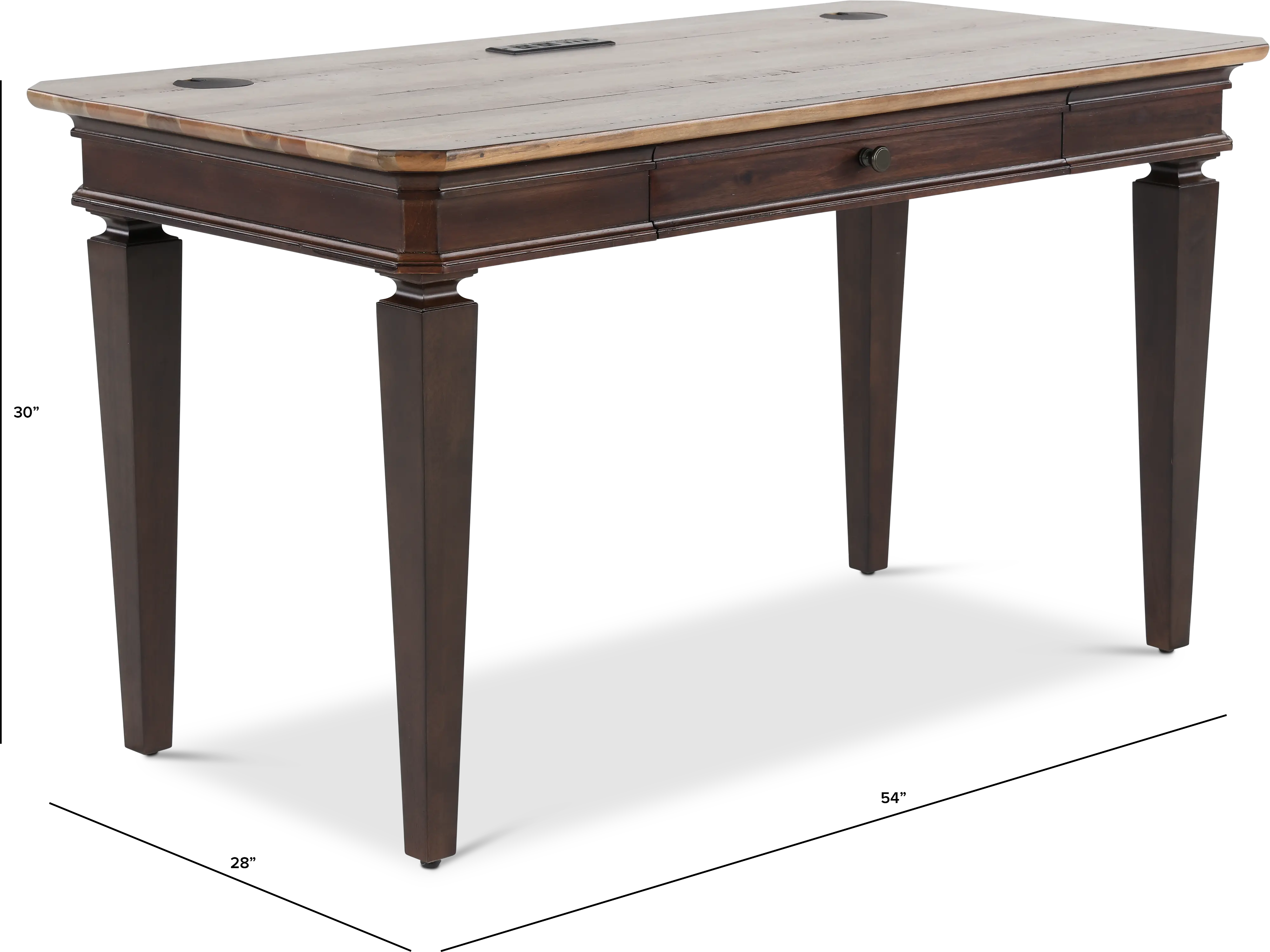 Sonoma Two-Tone Brown Writing Desk-3