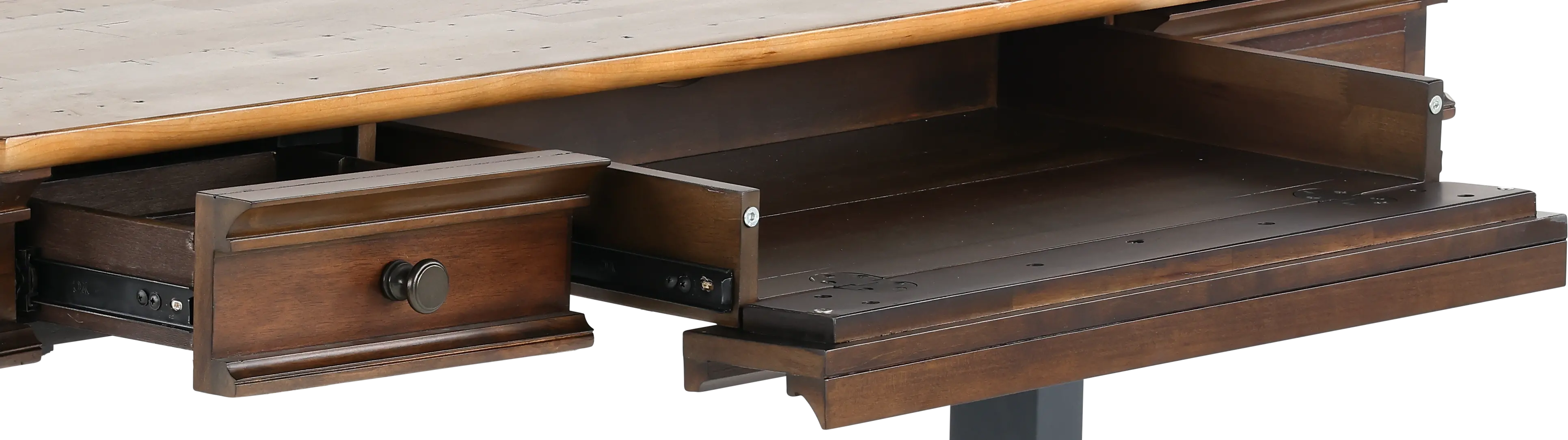 Sonoma Brown Executive Sit Stand Desk-7